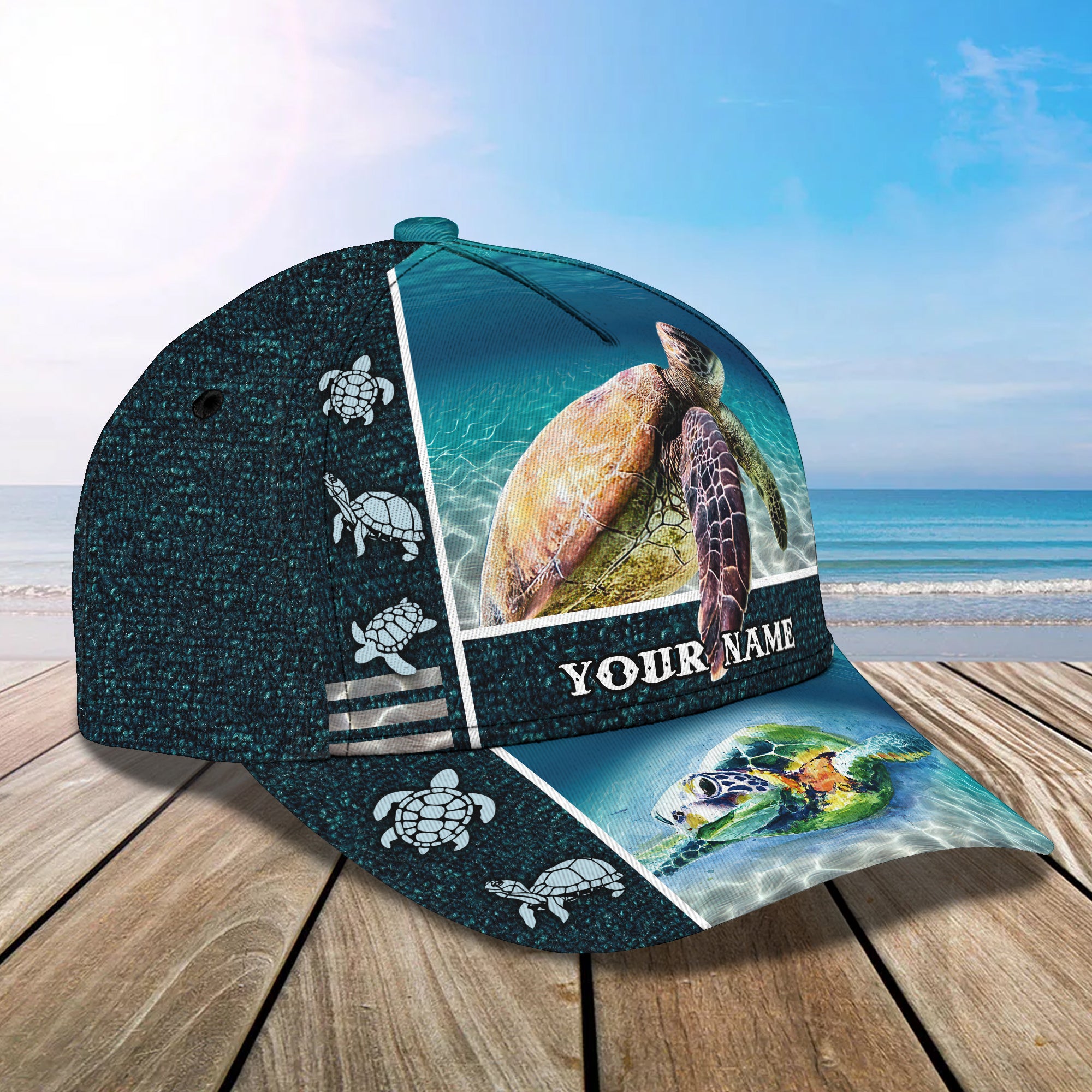 Turtle 02- Personalized Name Cap - HN95