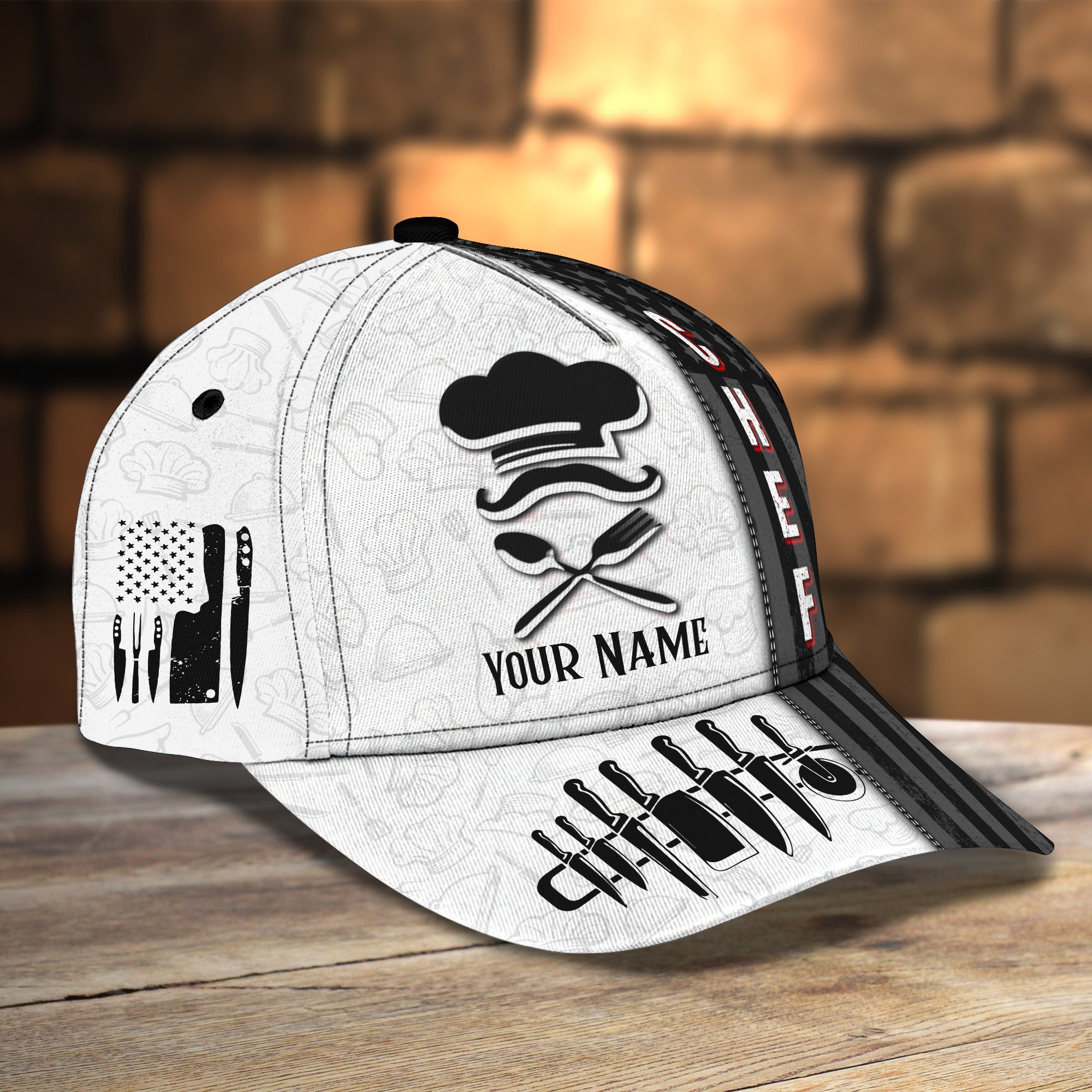 RINC98 - Personalized Name Cap - Chef08