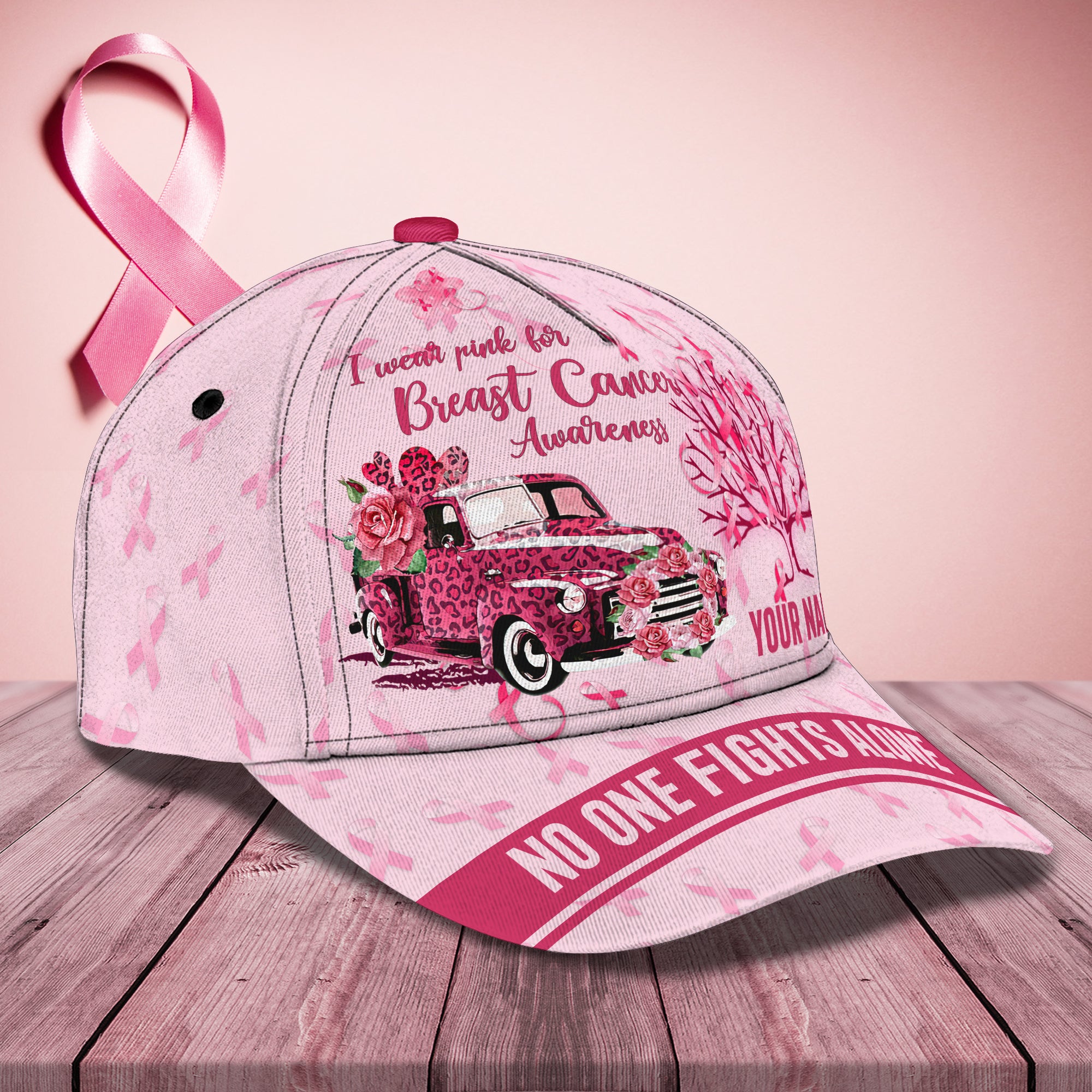 BREAST CANCER1 - Personalized Name Cap - BY97