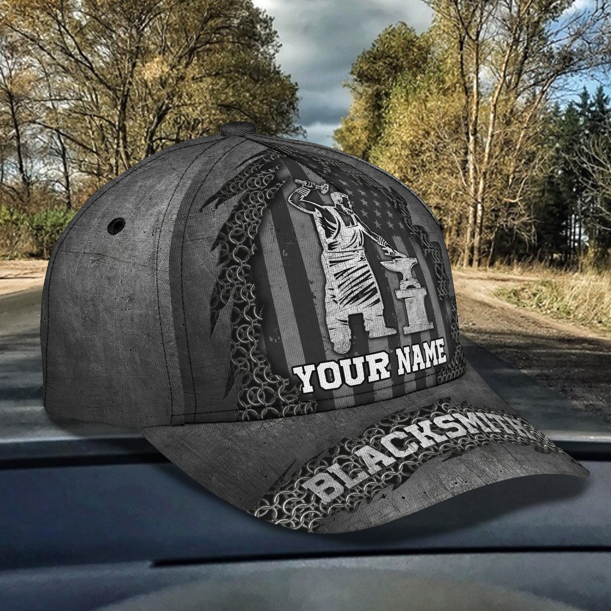 Blacksmith - Personalized Name Cap - Boom