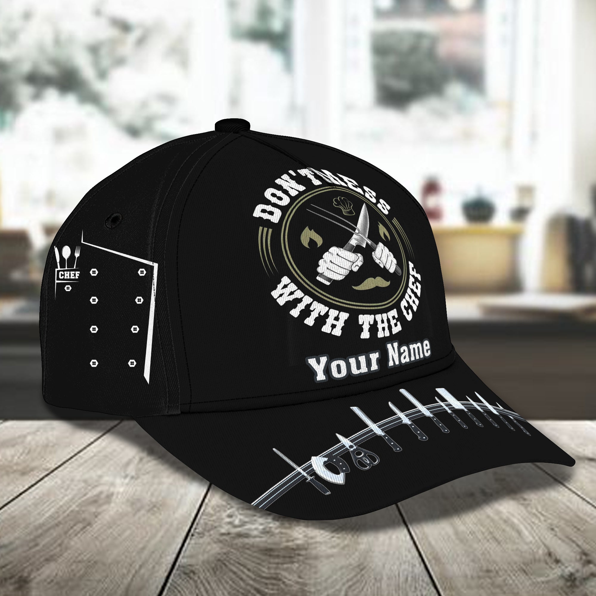 Personalized Name Cap - Don't mess with Chef