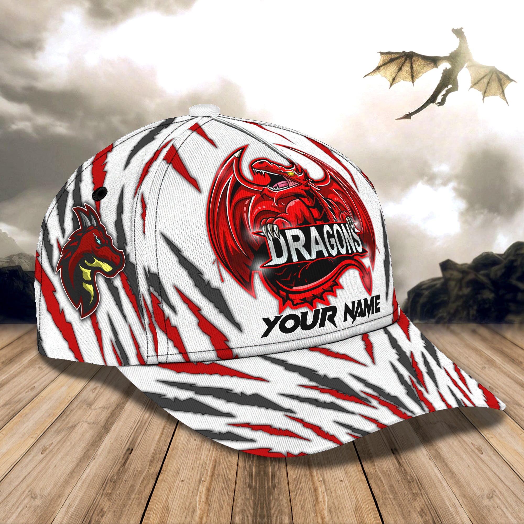 Dragons - Personalized Name Cap - Loop - Vhv-cap-093