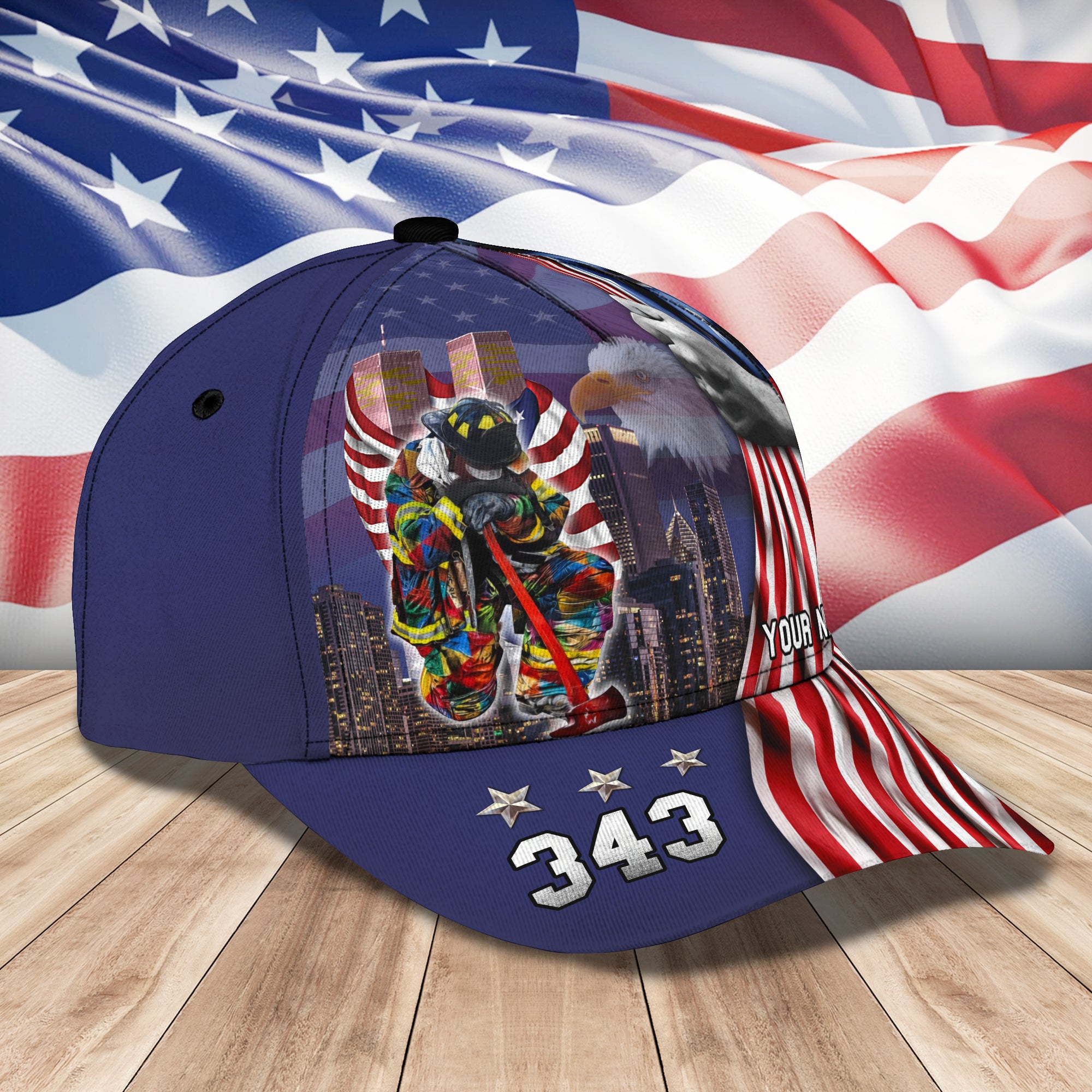 Never Forget - Personalized Name Cap 44 - Tad