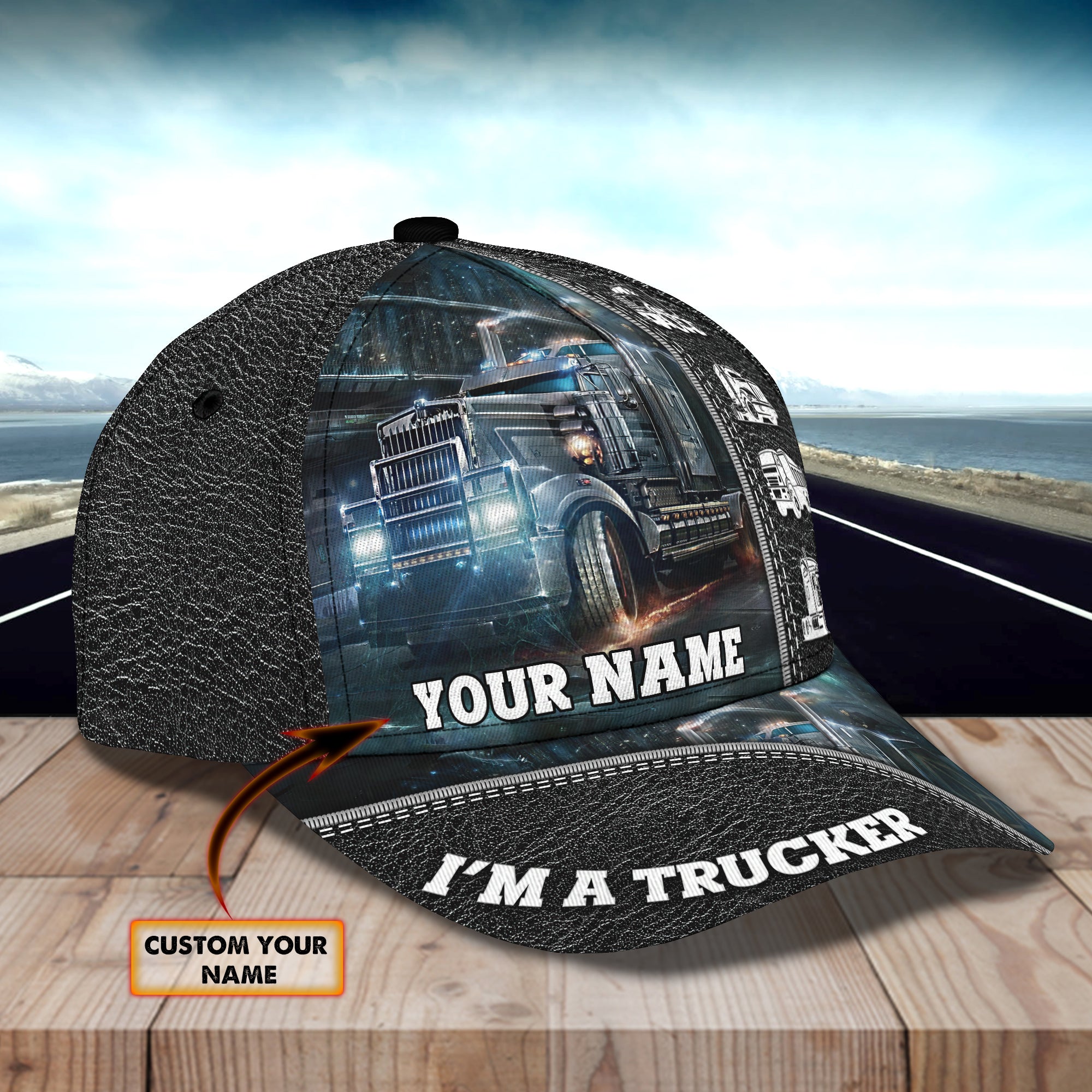 I Am A Trucker - Personalized Name Cap - Tra96 -2