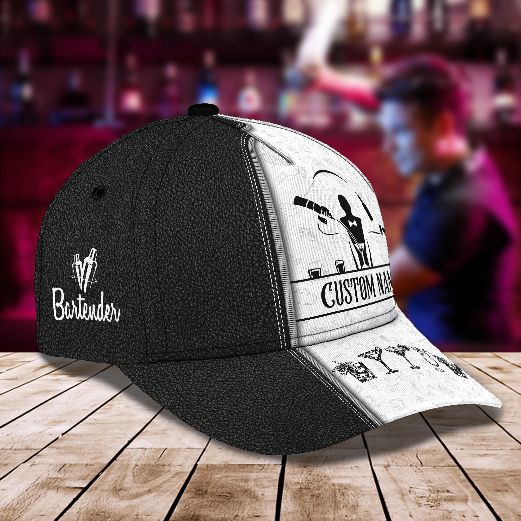 Bartender- Personalized Name Cap - HN95