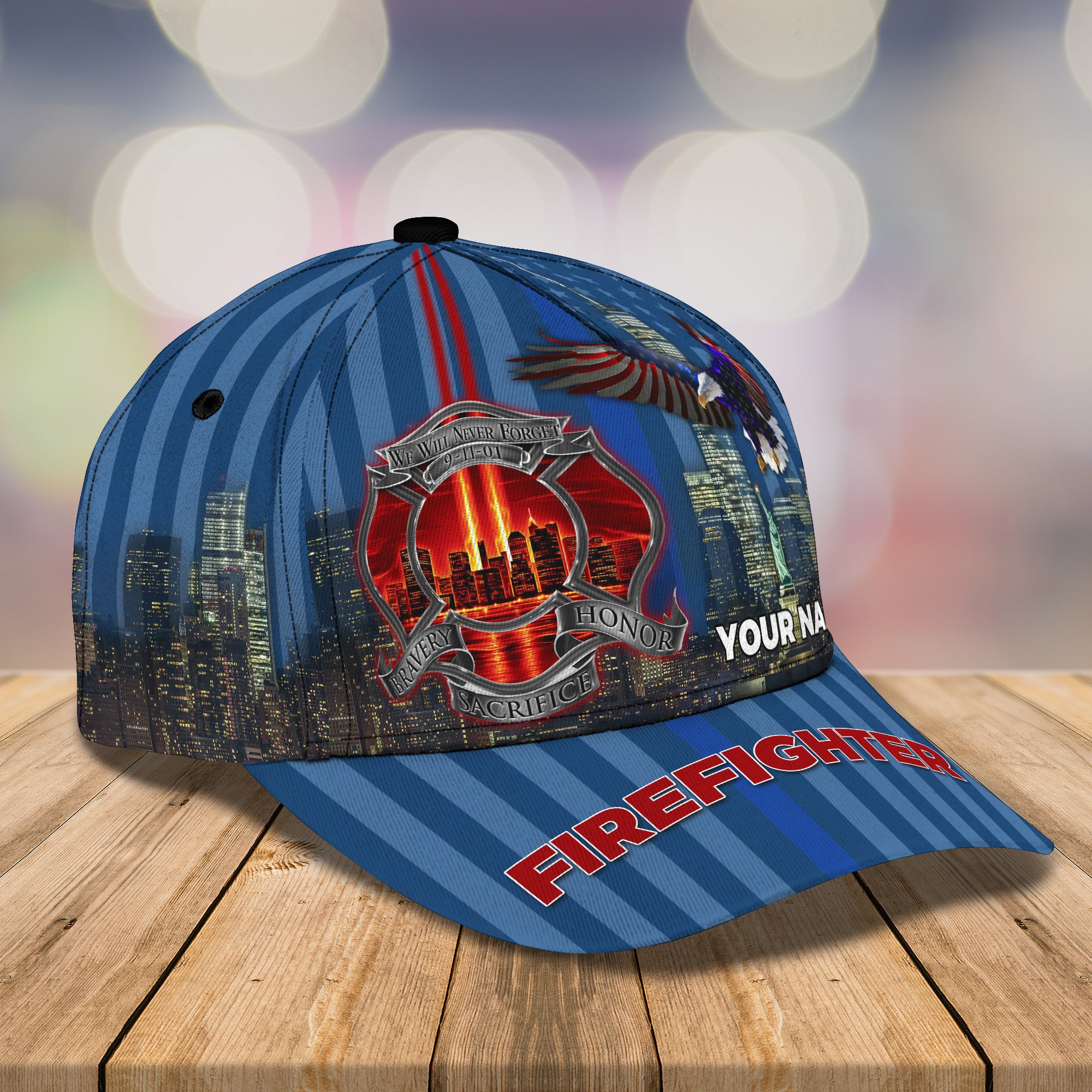 Firefighter 03 - Personalize Name Cap  - Loop - Ntp-266