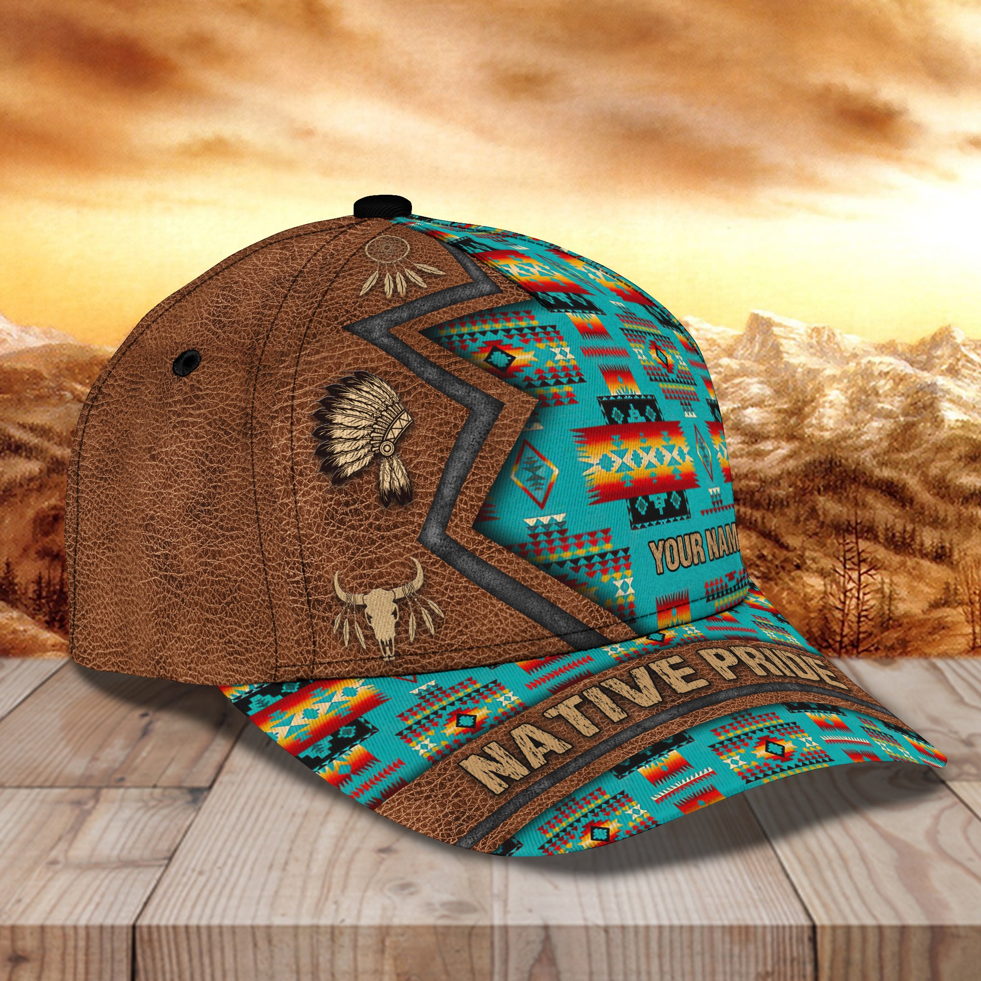 Native Pride 02 - Personalized Name Cap - 16hb