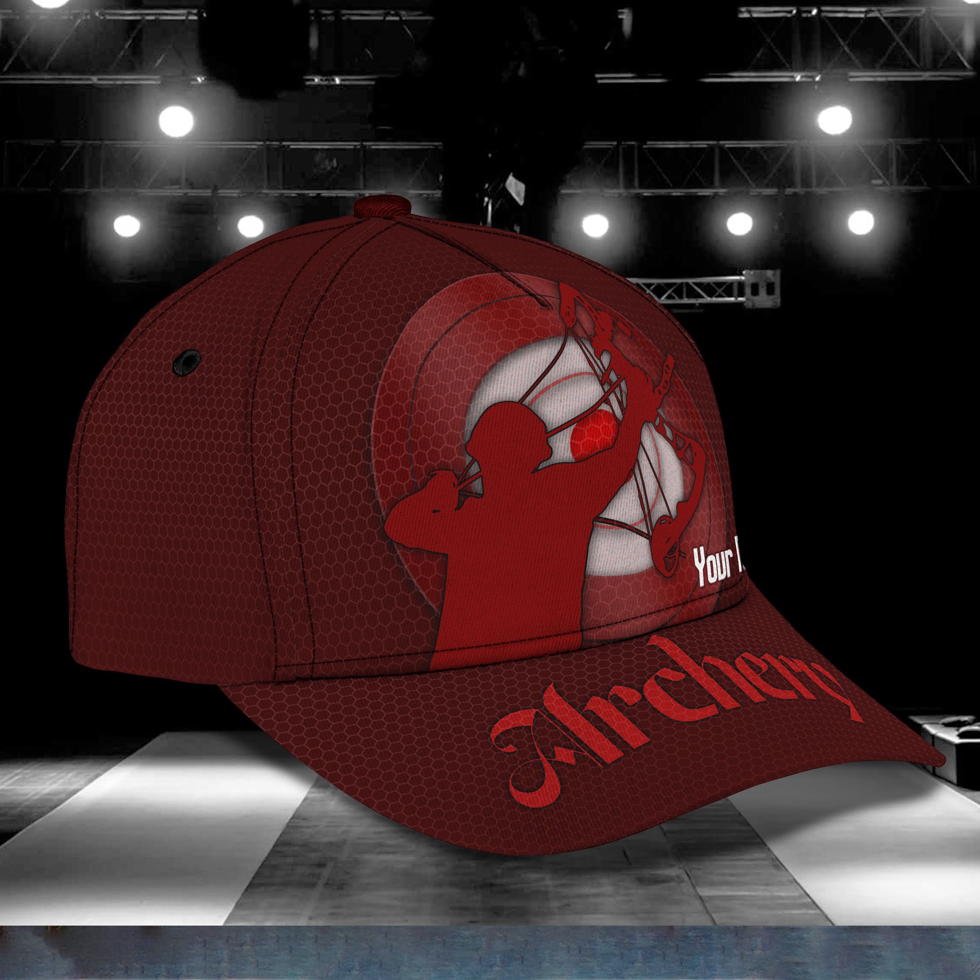 Archery Red - Personalized Name Cap 45 - Nvc97