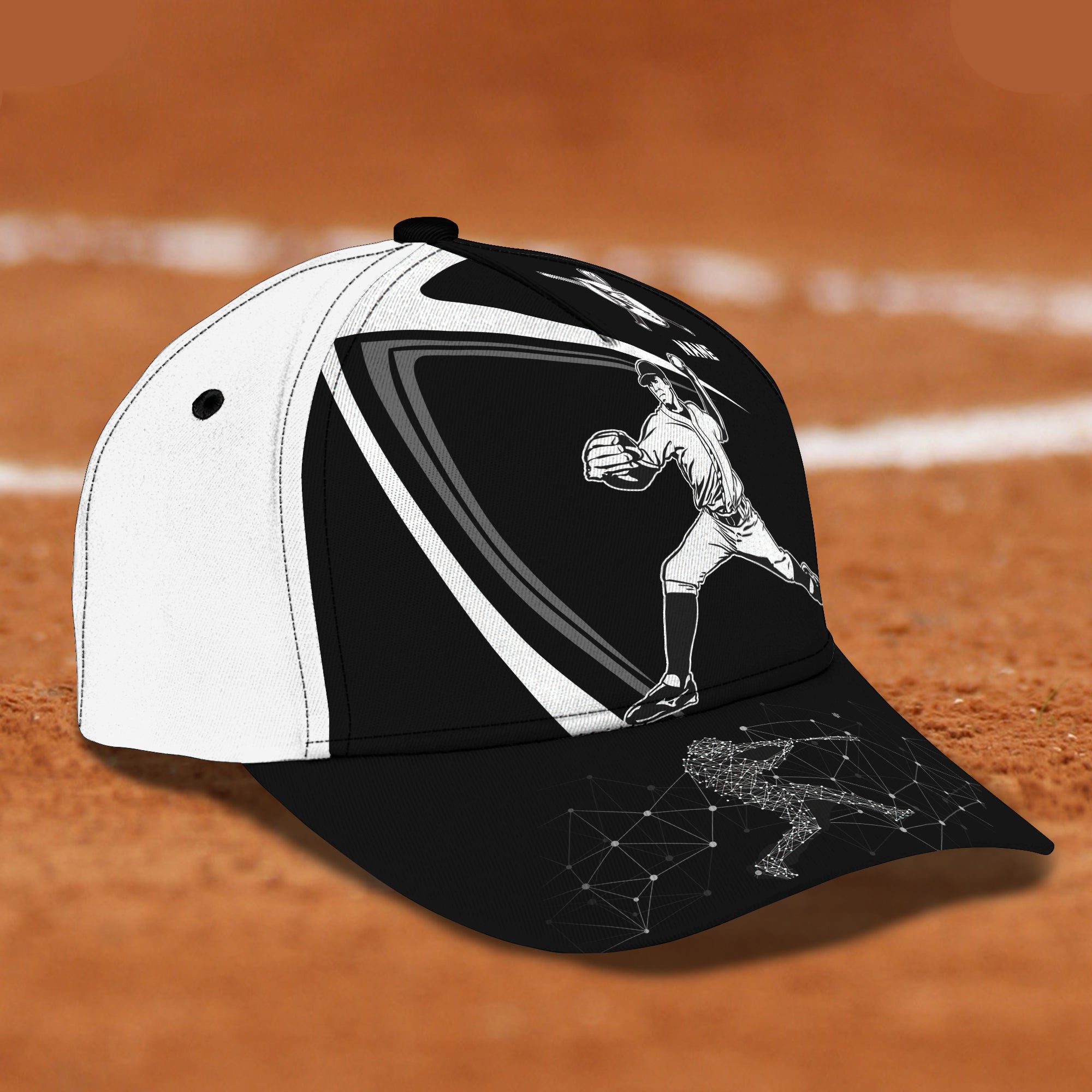 Baseball- Personalized Name Cap -Loop- Hd98 126