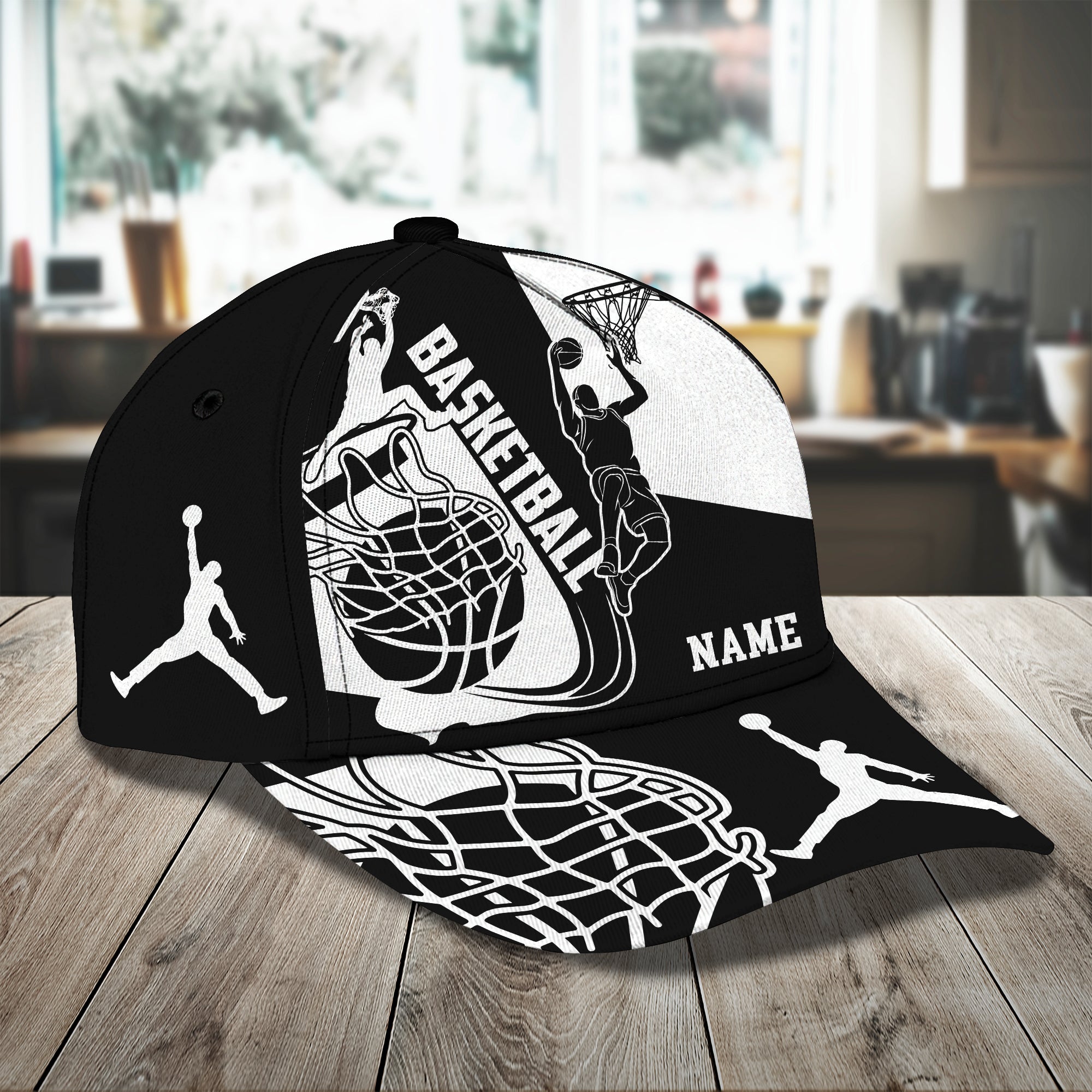 Basketball - Personalized Name Cap -Loop- Hd98 81