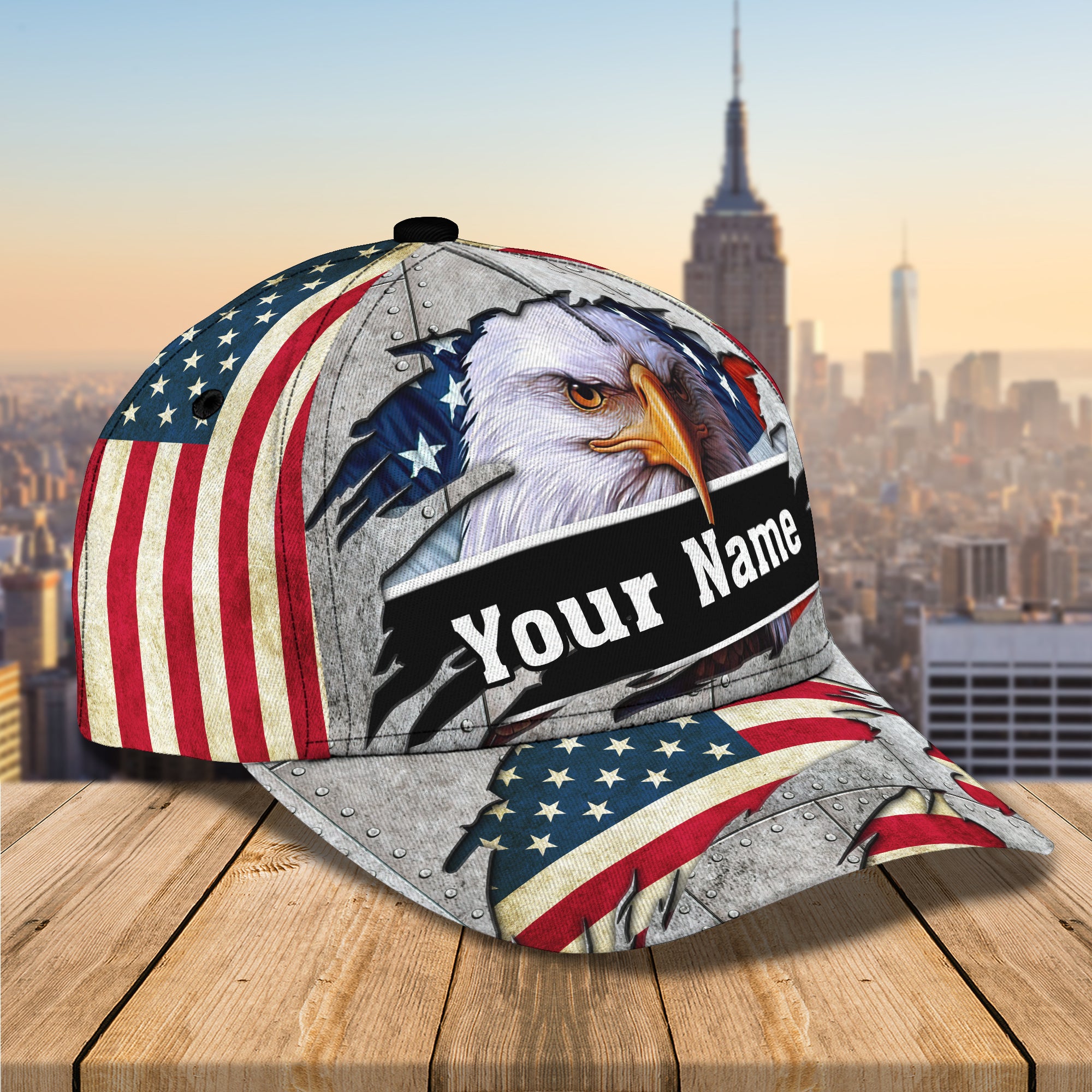 America - Personalized Name Cap - Hadn