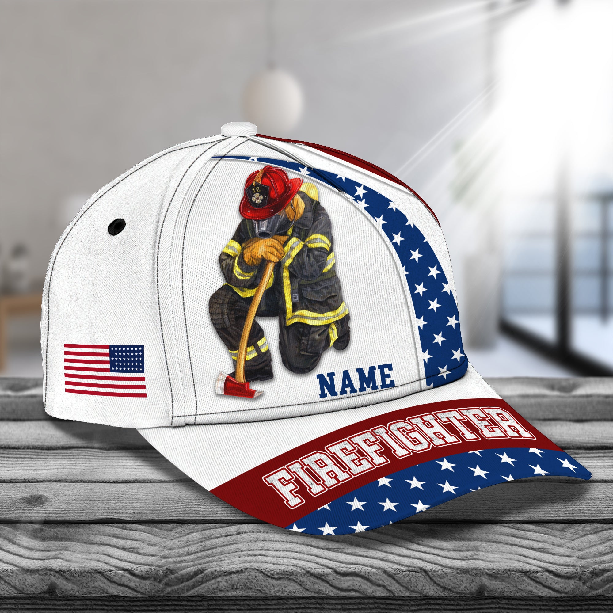 Firefighter 05 - Personalize Name Cap  - Loop - Ntp-268
