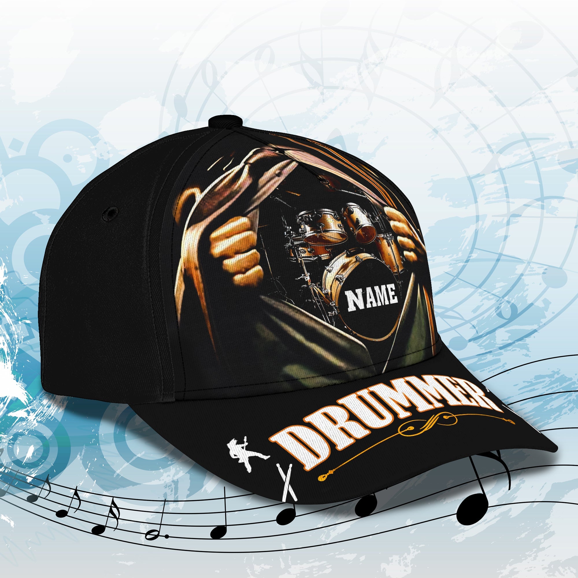 Best Drummer- Personalized Name Cap 29- Hadn