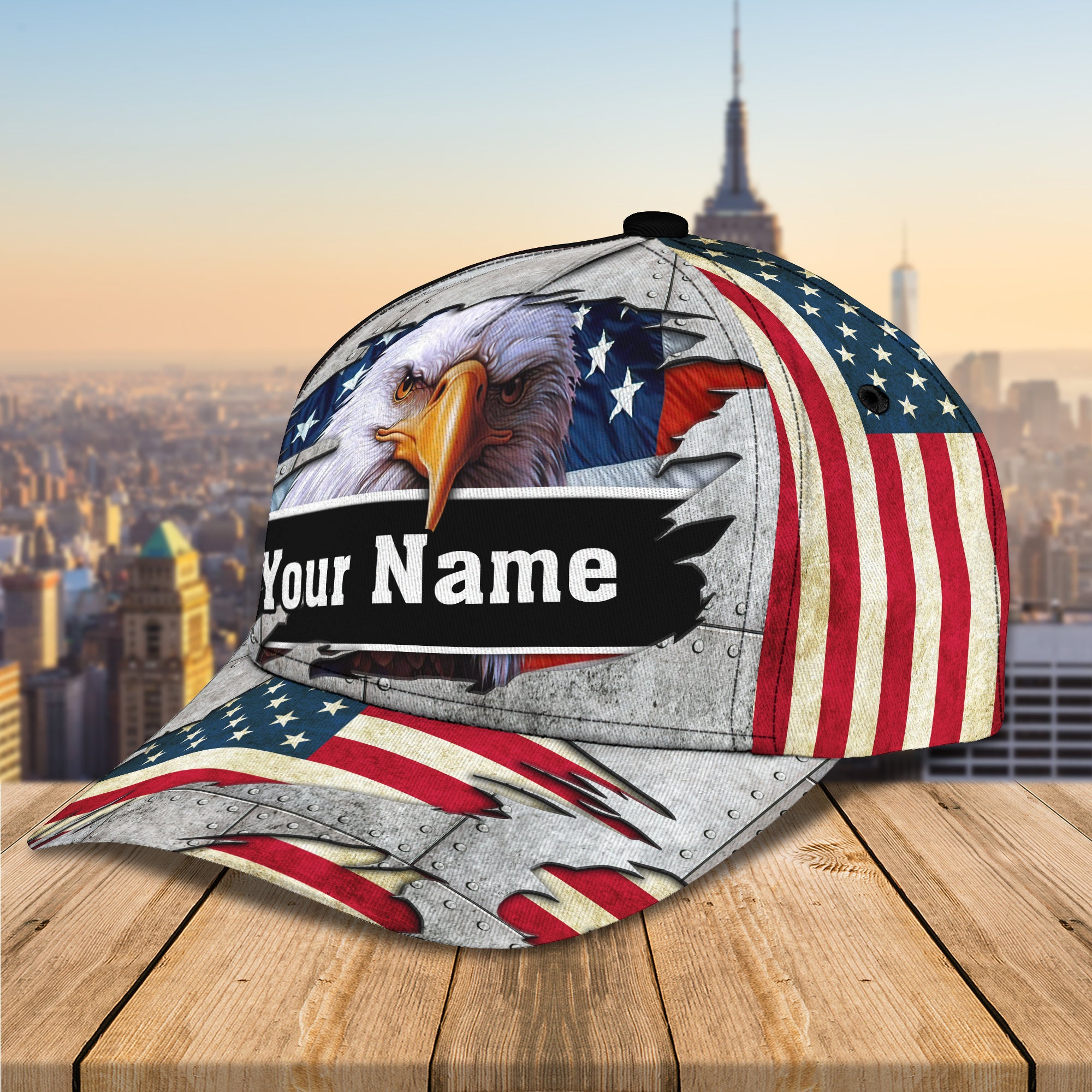 America - Personalized Name Cap - Hadn