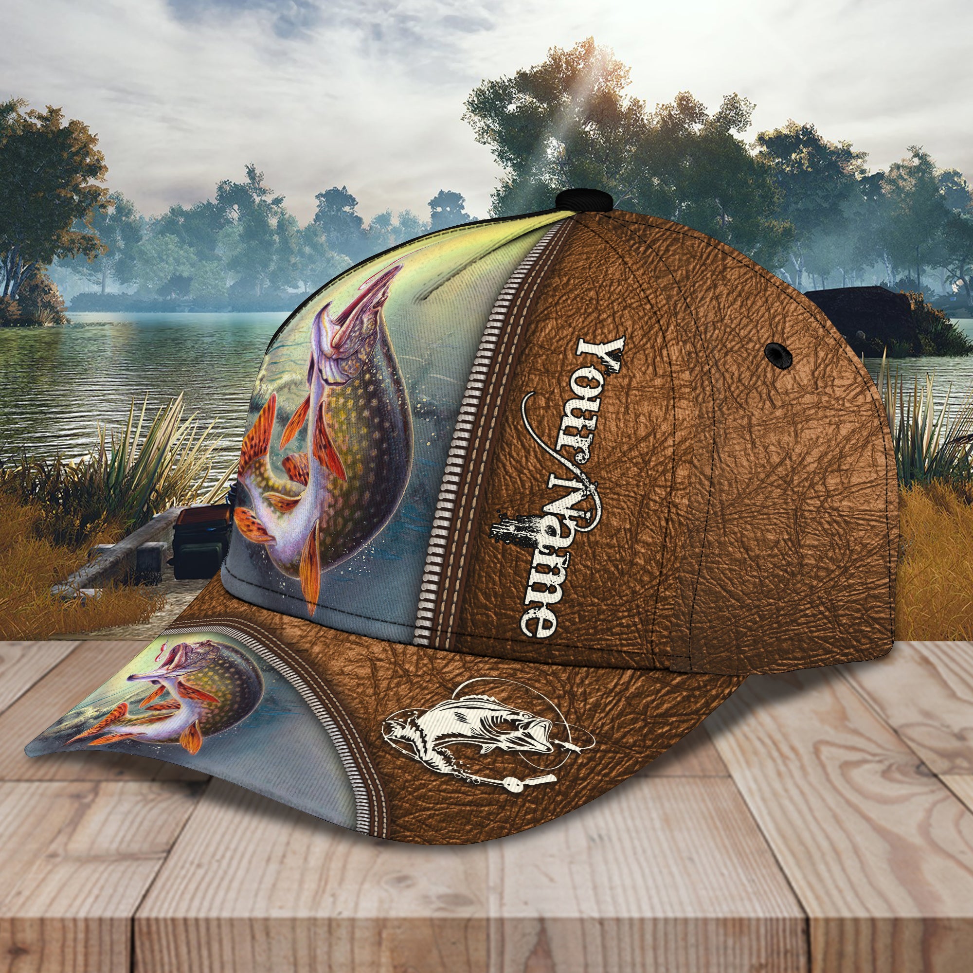 Pike Fishing - Personalized Name Cap 18 - Tad