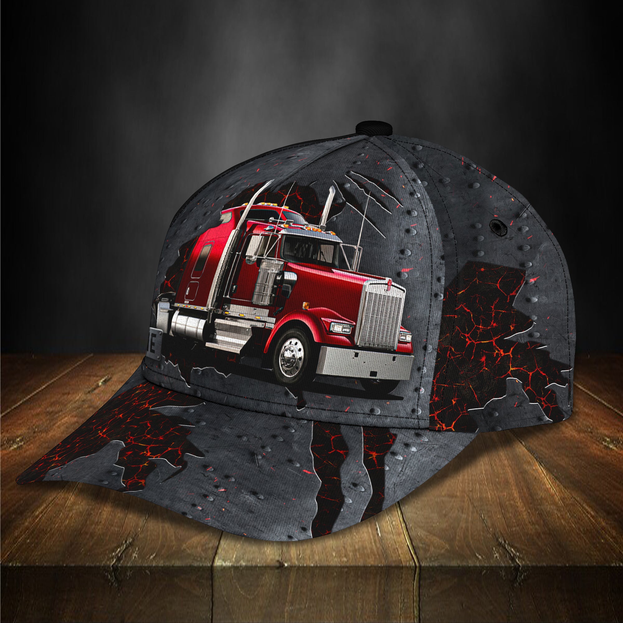 Red Truck - Personalized Name Cap - Dp98 - Dp327