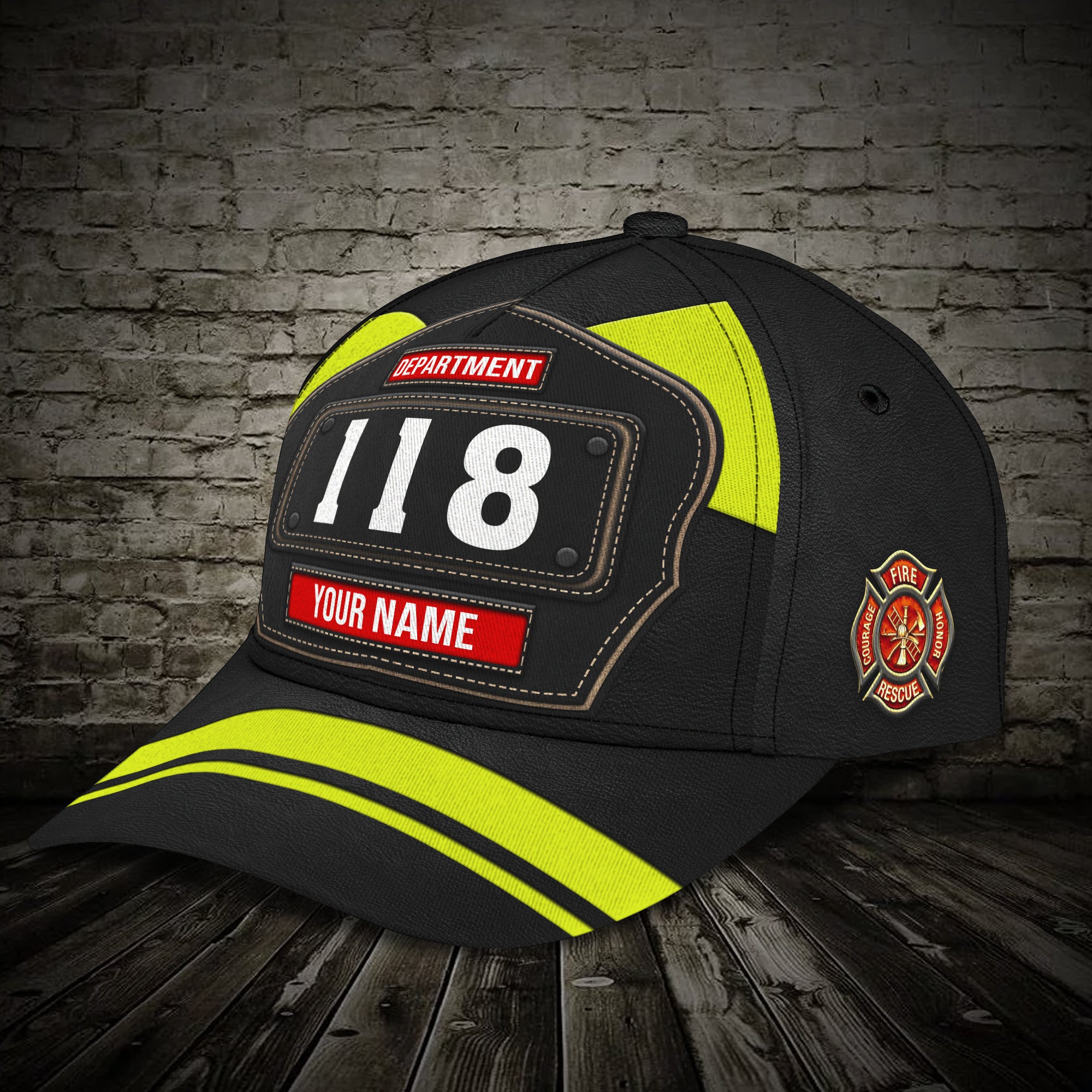 Firefighter V3 - Personalized Name Cap - Co98