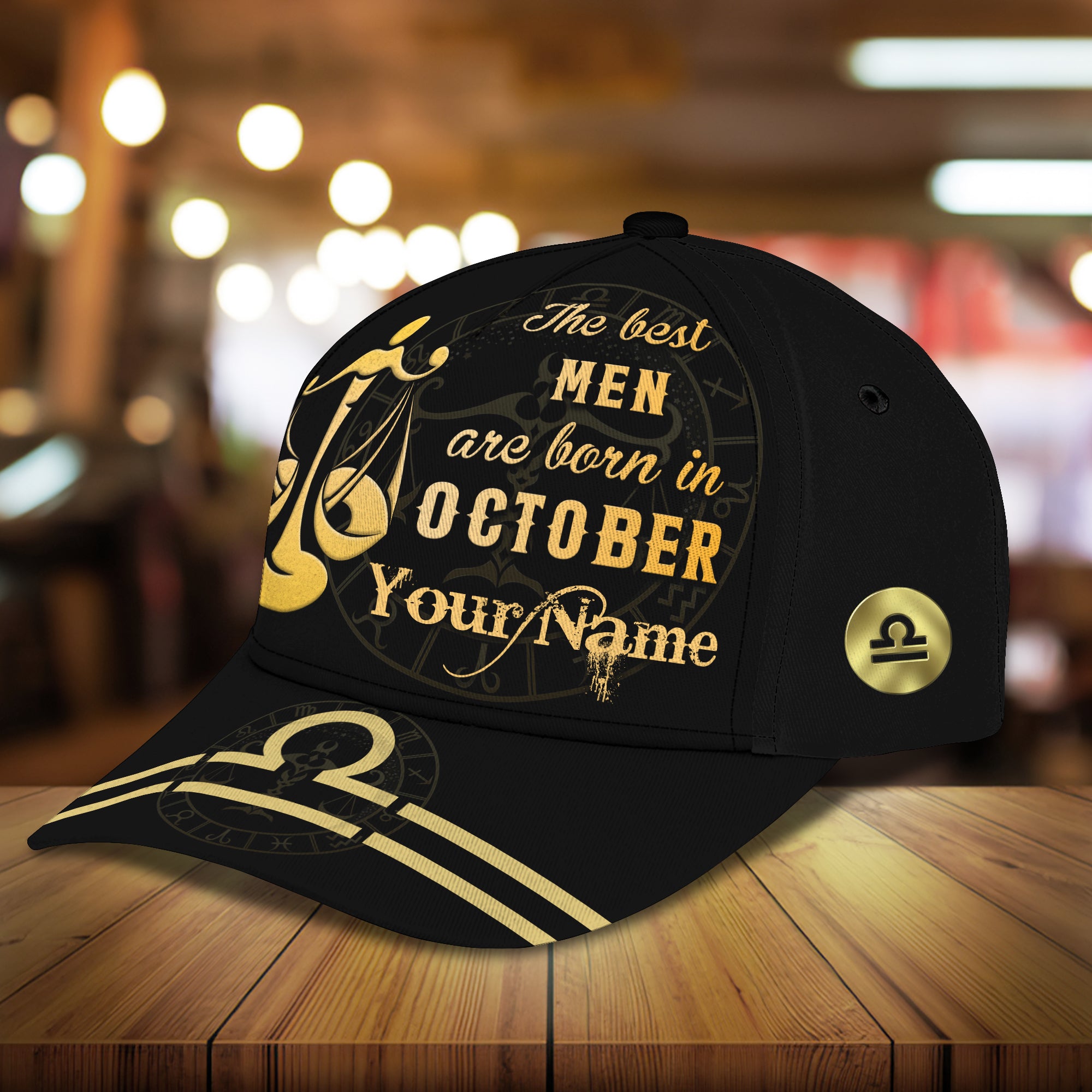 The Best Men Are Born In October - Personalized Name Cap - QA99 40