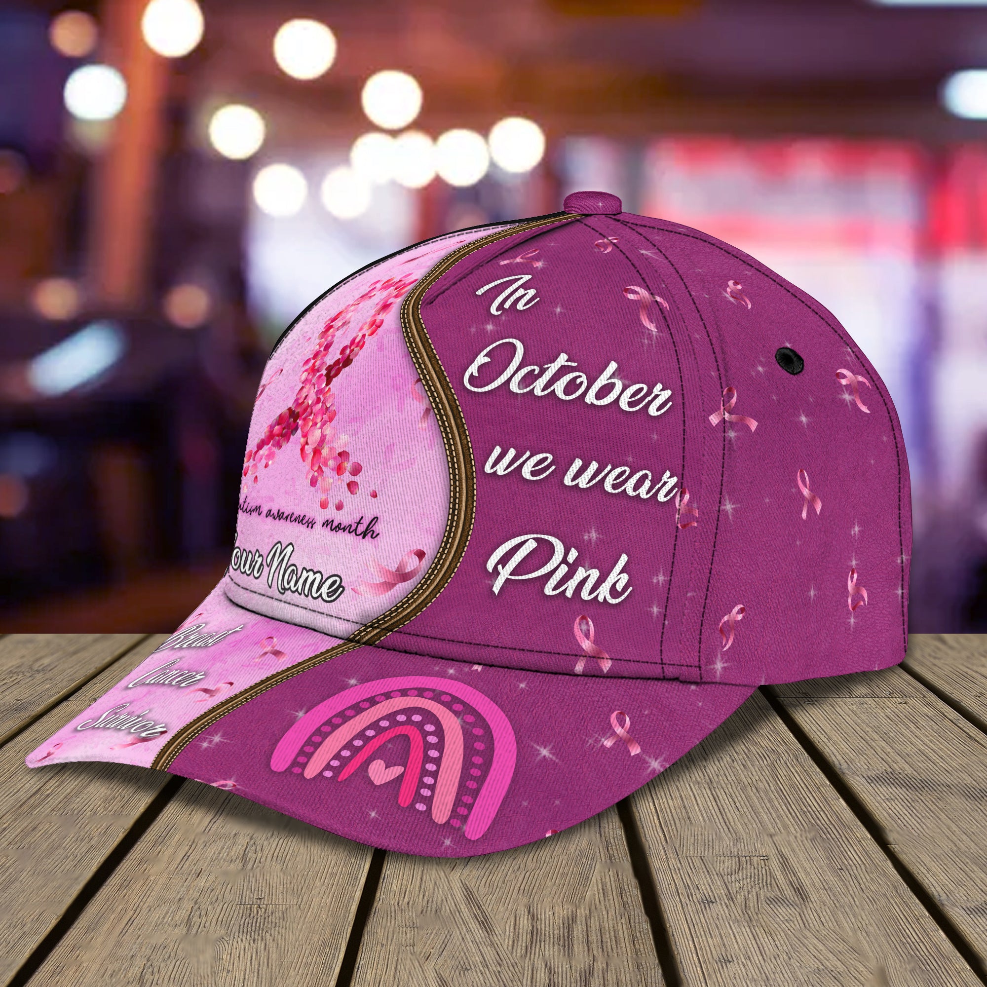 Breast Cancer Awareness - Personalized Name Cap - Co98