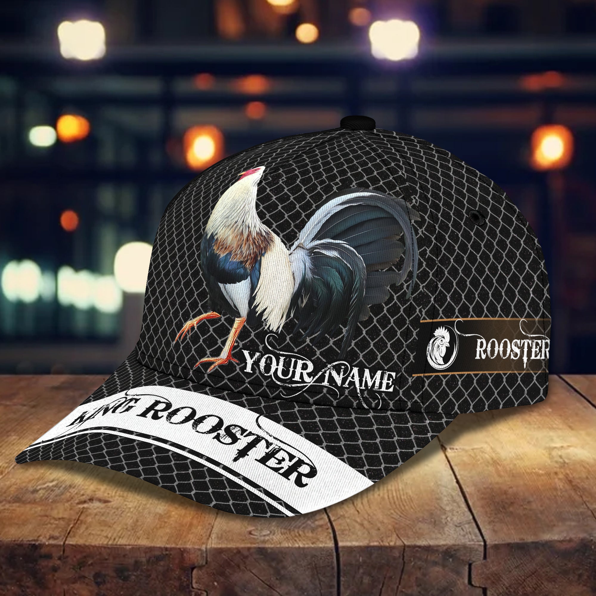 King Rooster - Personalized Name Cap - Lta98- 46