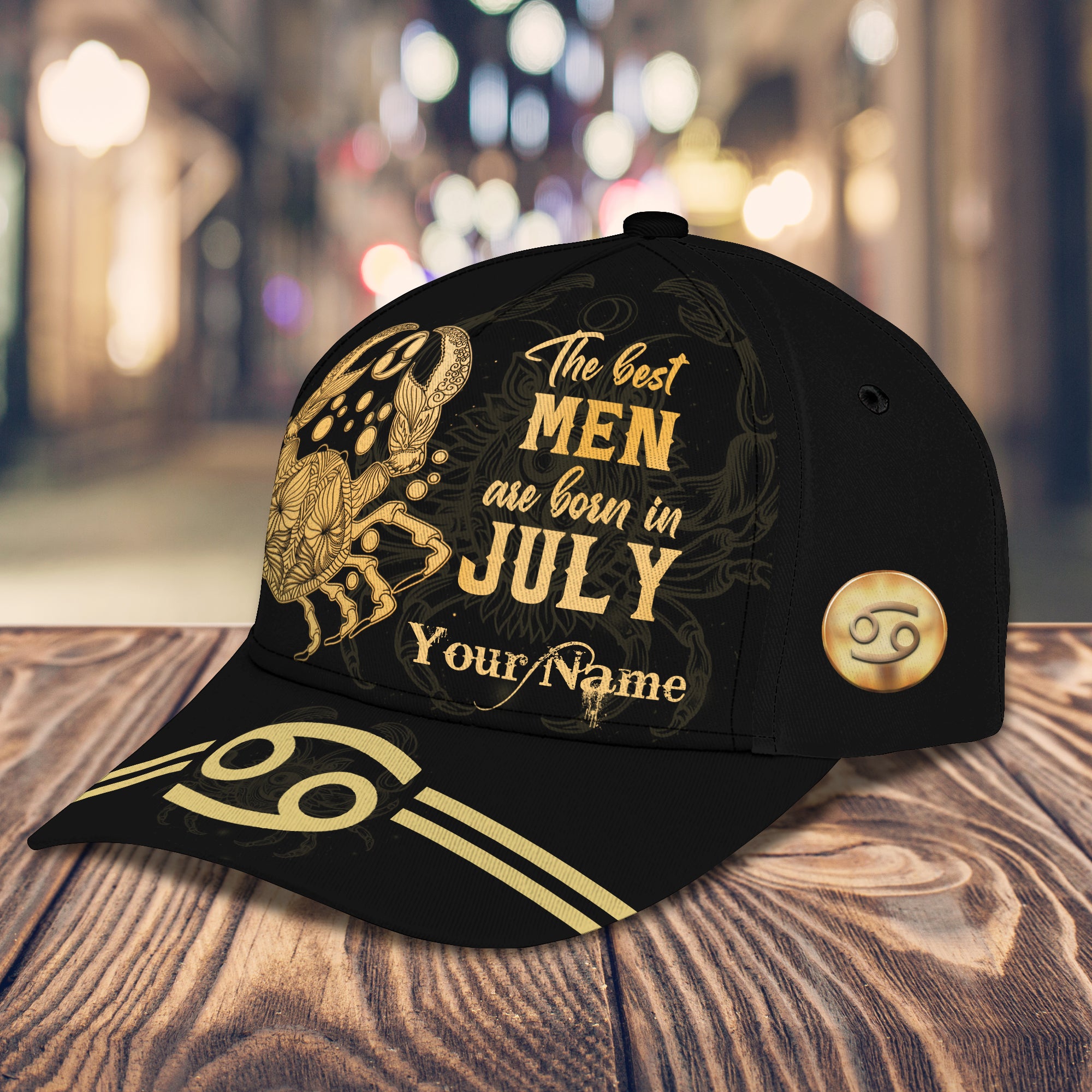 The Best Men Are Born In July - Personalized Name Cap