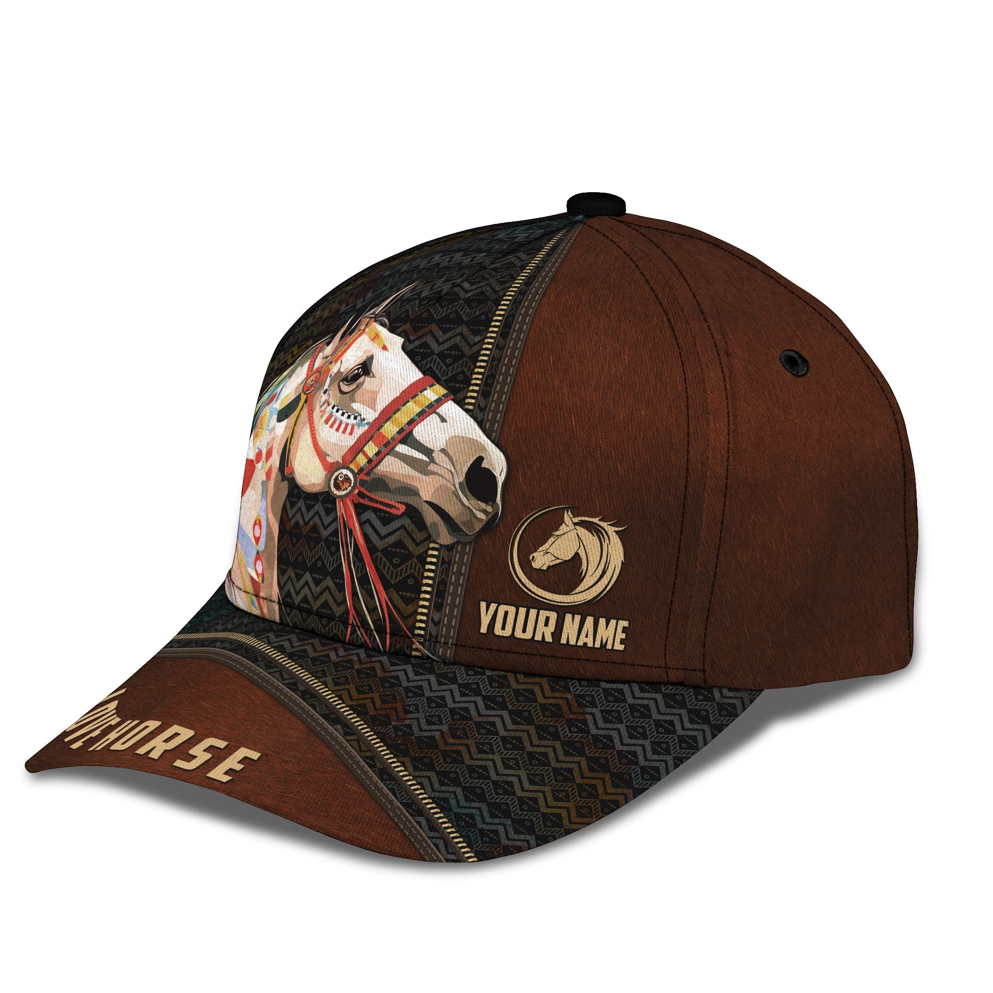 Personalized Cap Native American Horse Cap