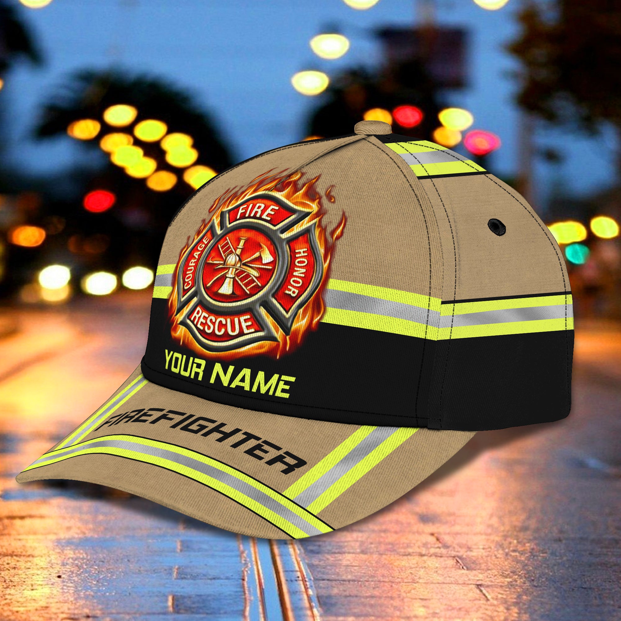 FIREFIGHTER 01 - Personalized Name Cap - NBTT