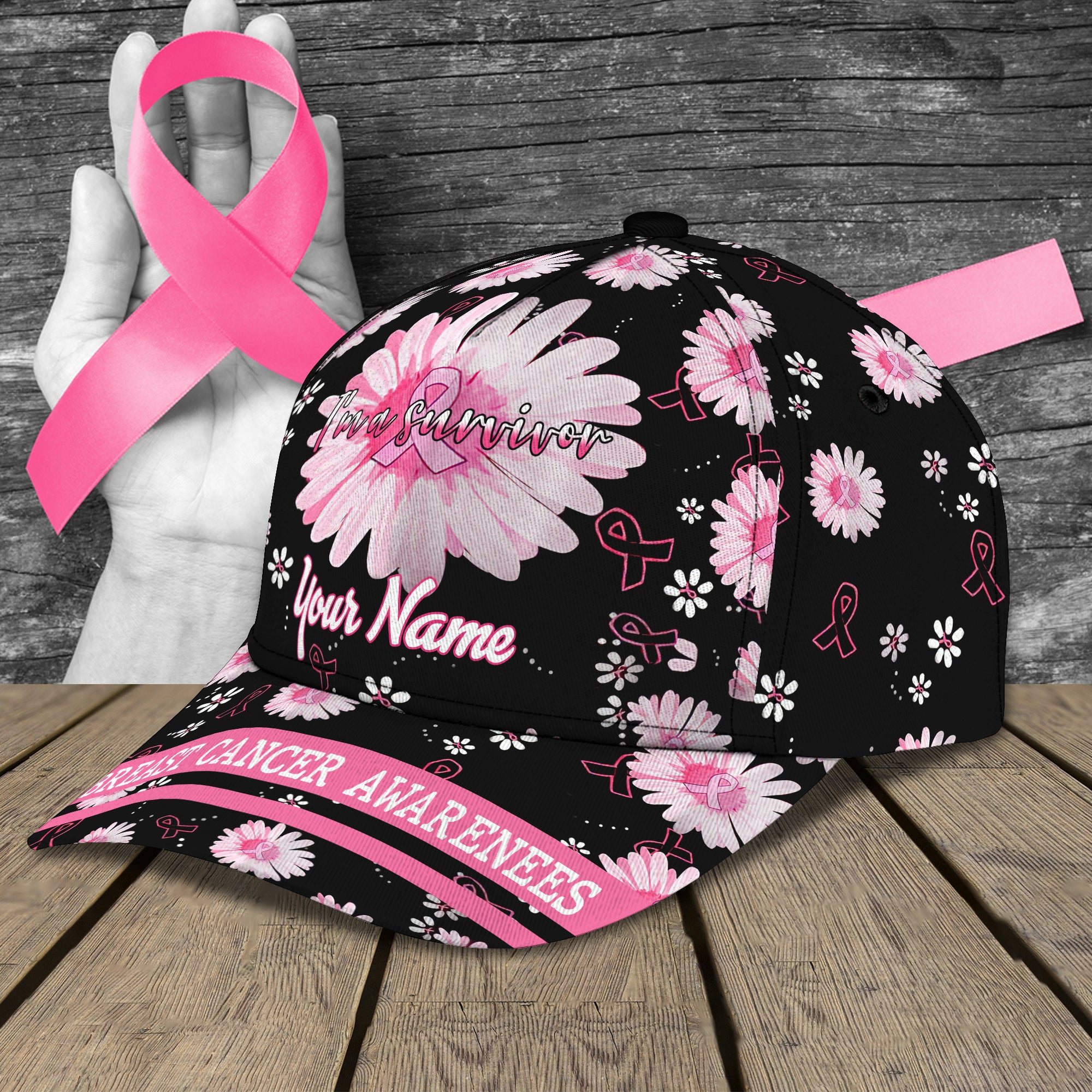 Breast Cancer Awareness  - Personalized Name Cap - Co98