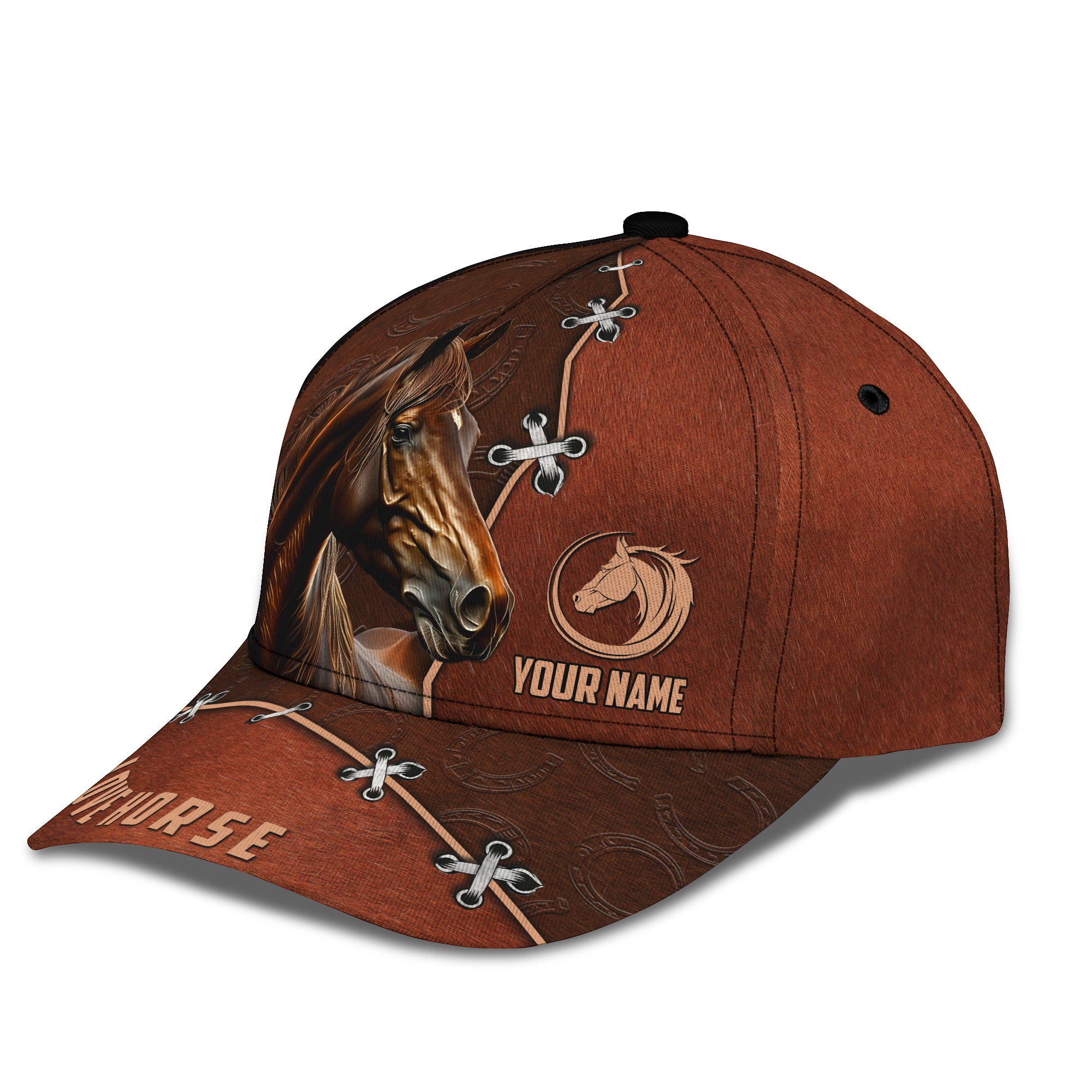 Personalized Adjustable Cap Graphic Seal Brown Horse Men Caps Gift For Dad