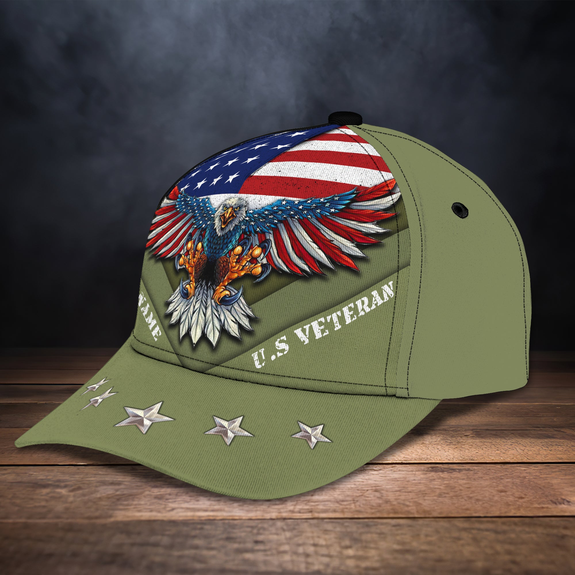 U.S Veteran 24 - Personalized Name Cap - QA99