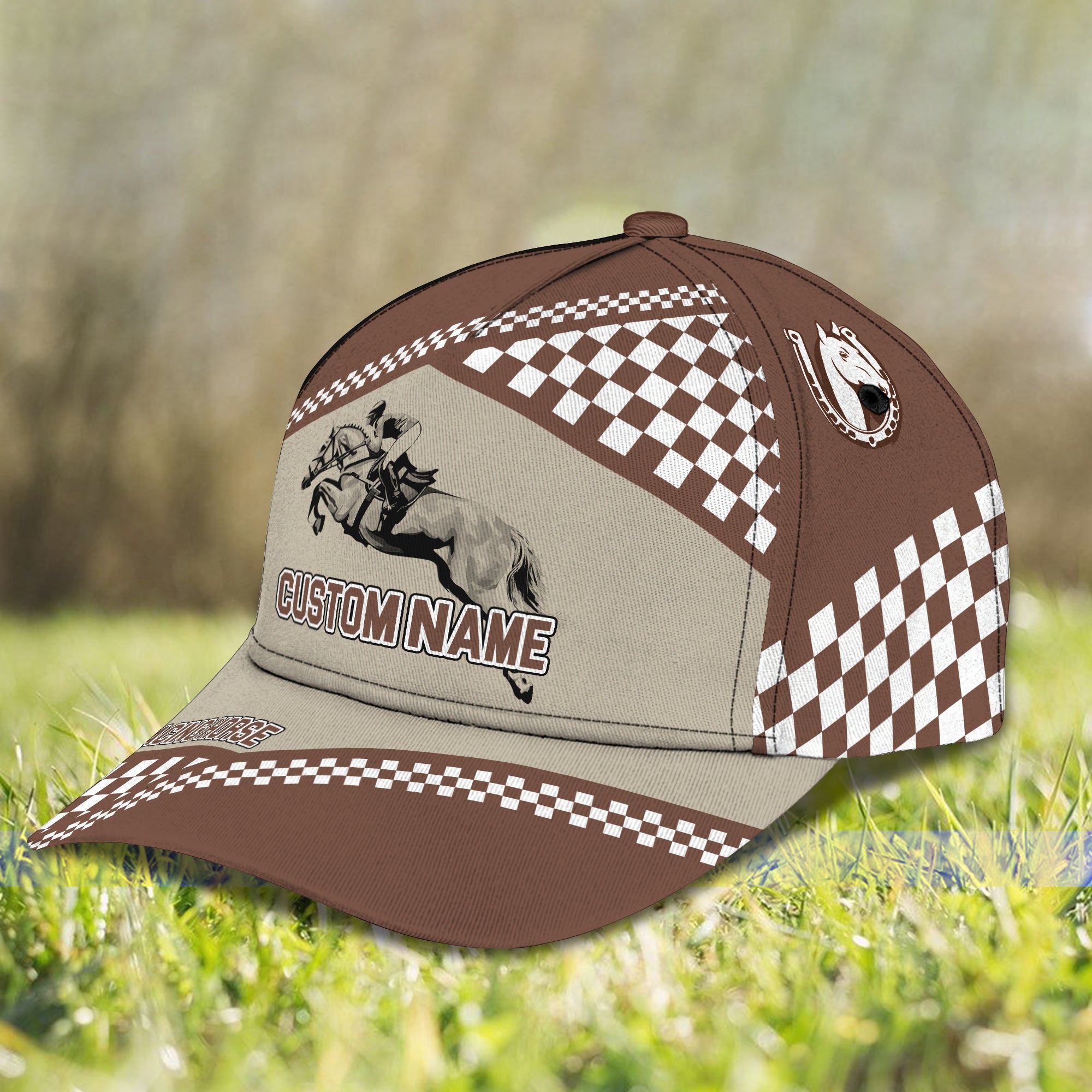 Horse Riding- Personalized Name Cap -Loop- Hd98 30