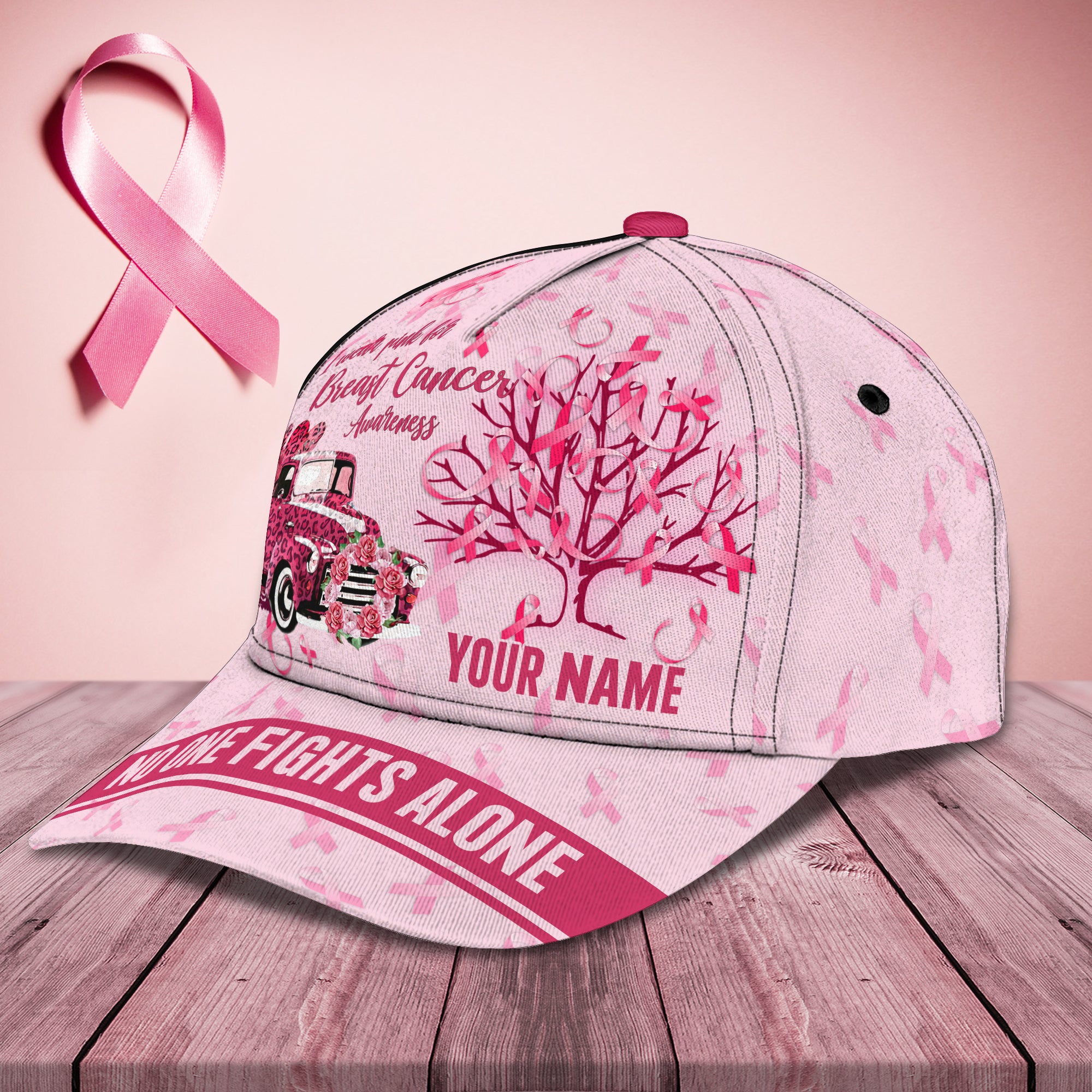 BREAST CANCER1 - Personalized Name Cap - BY97