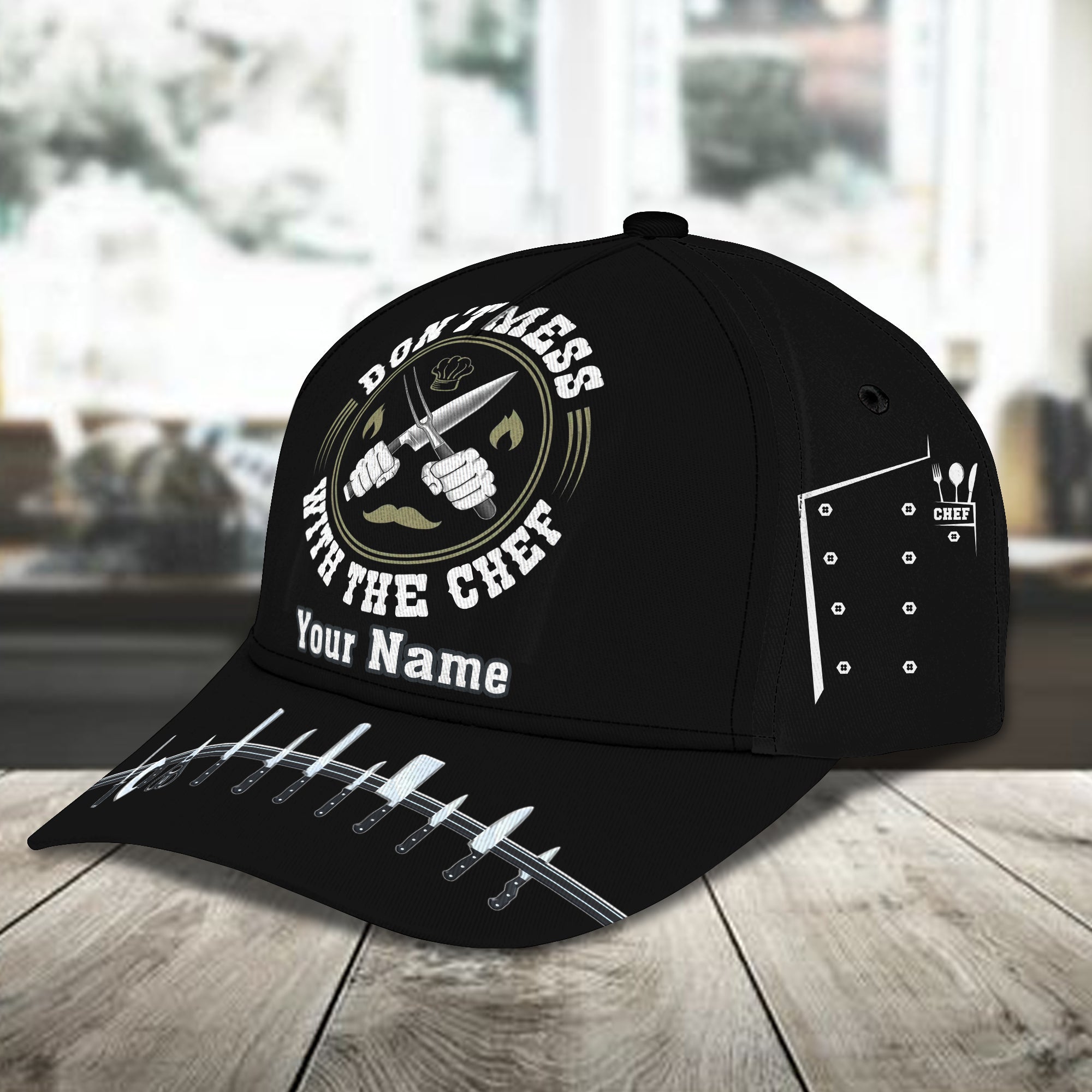 Personalized Name Cap - Don't mess with Chef