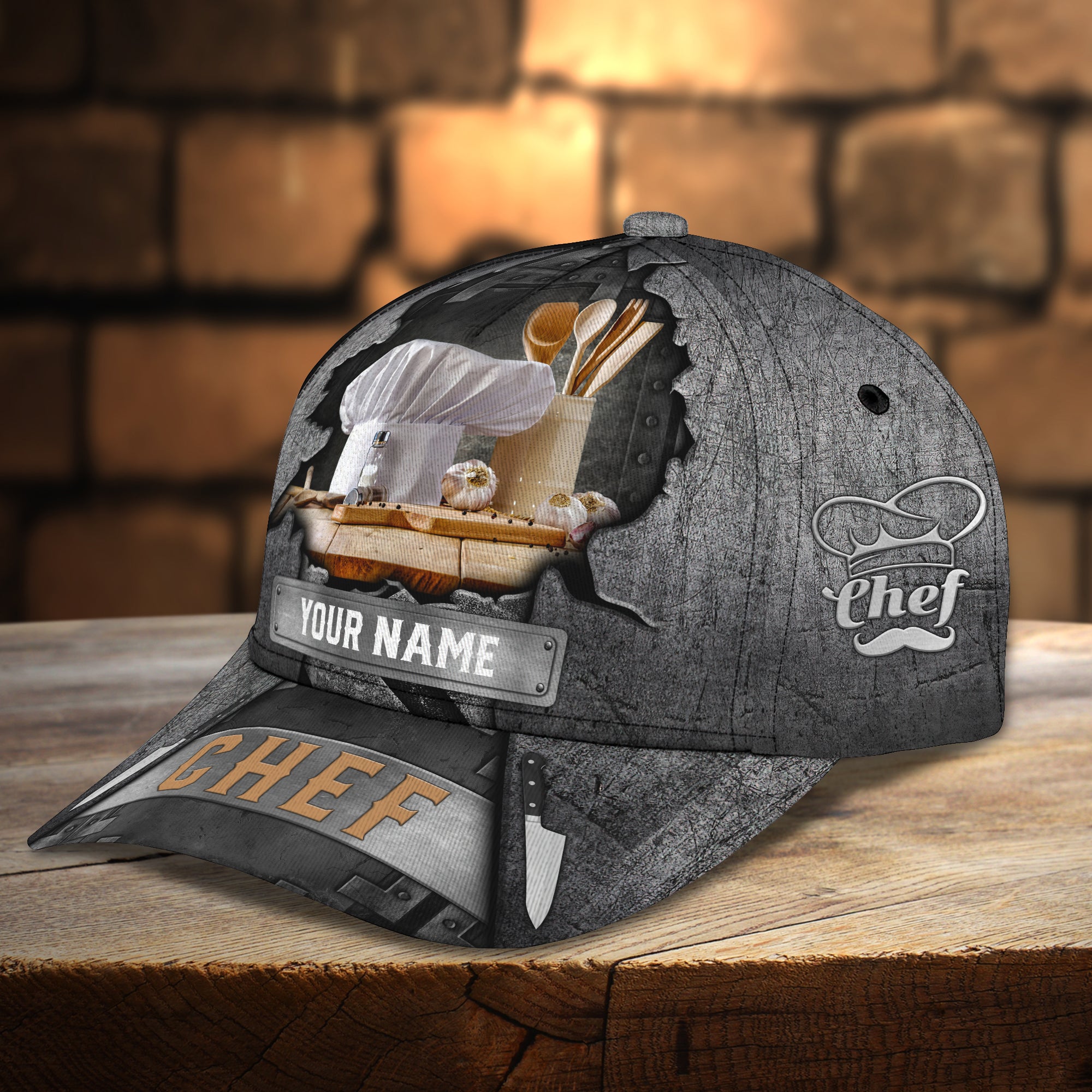RINC98 - Personalized Name Cap - Chef07