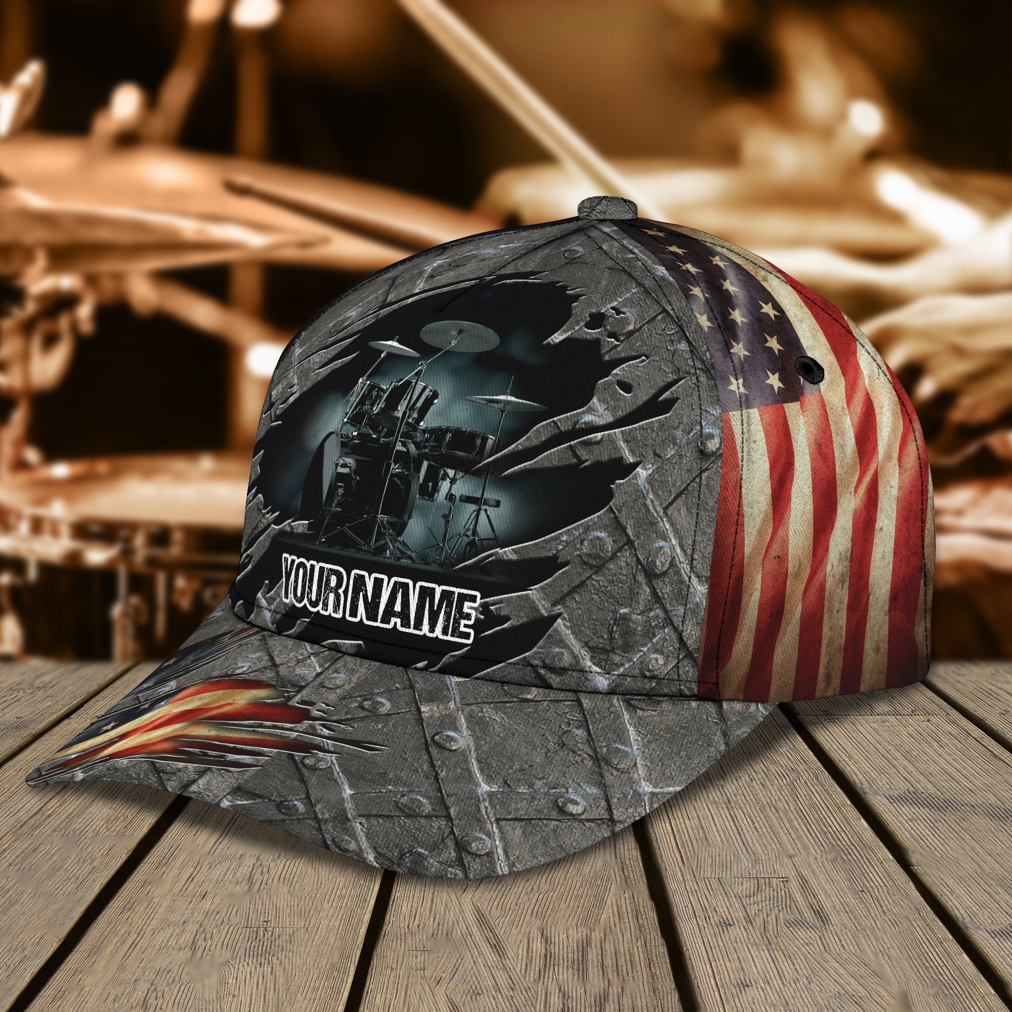 U.S Drum - Personalized Name Cap - Cv98