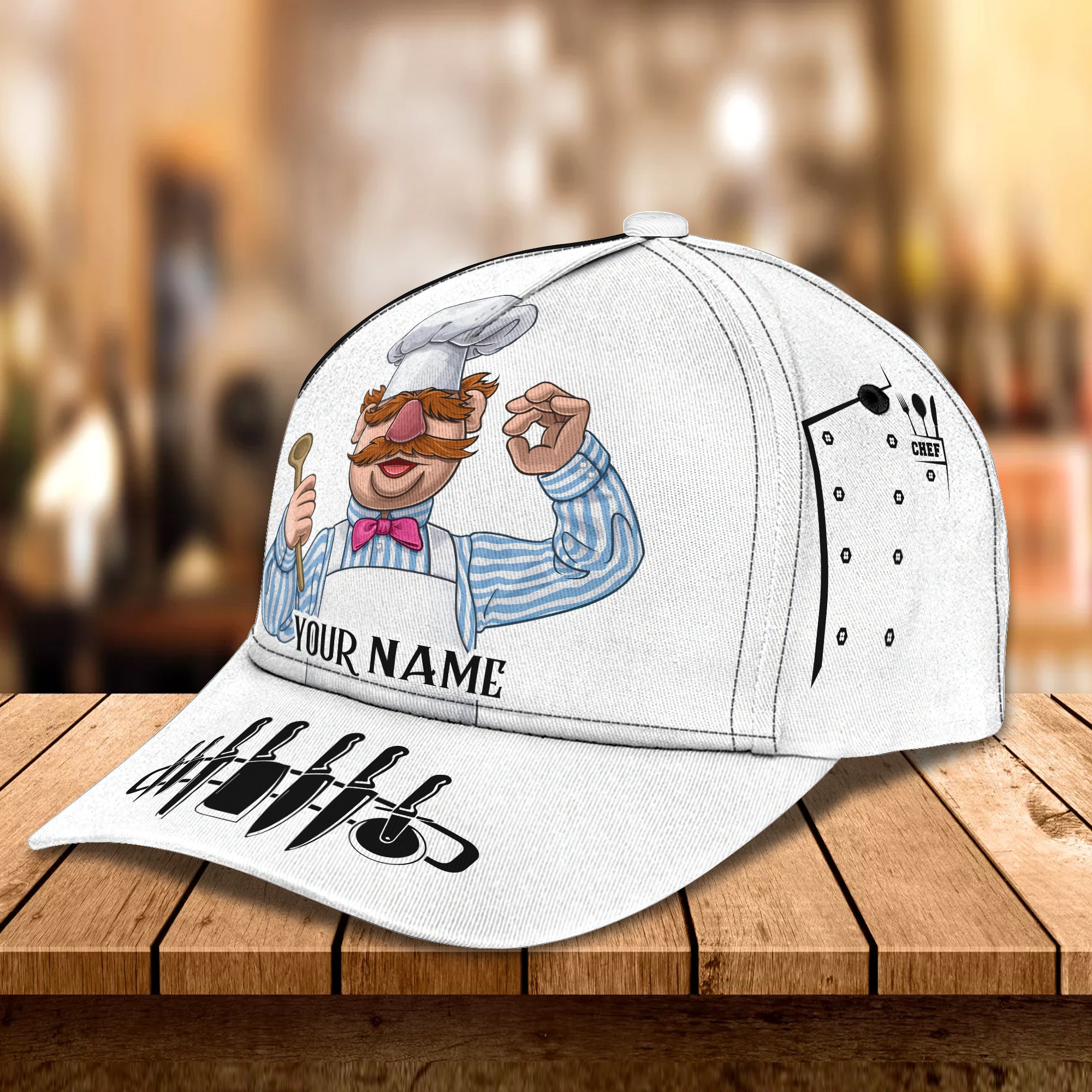 Chef - Personalized Name Cap - Urt96