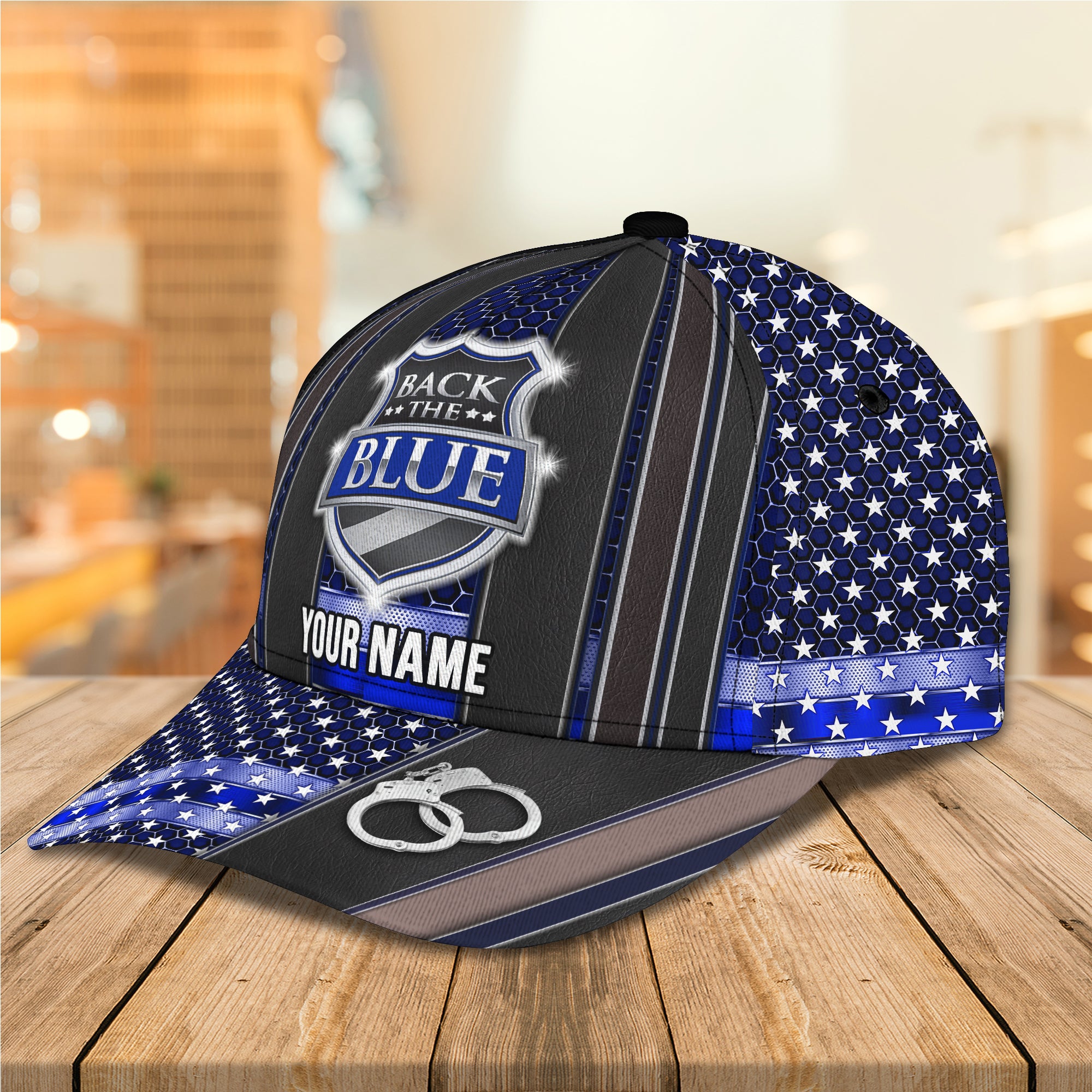 Back The Blue - Personalized Name Cap - Co98
