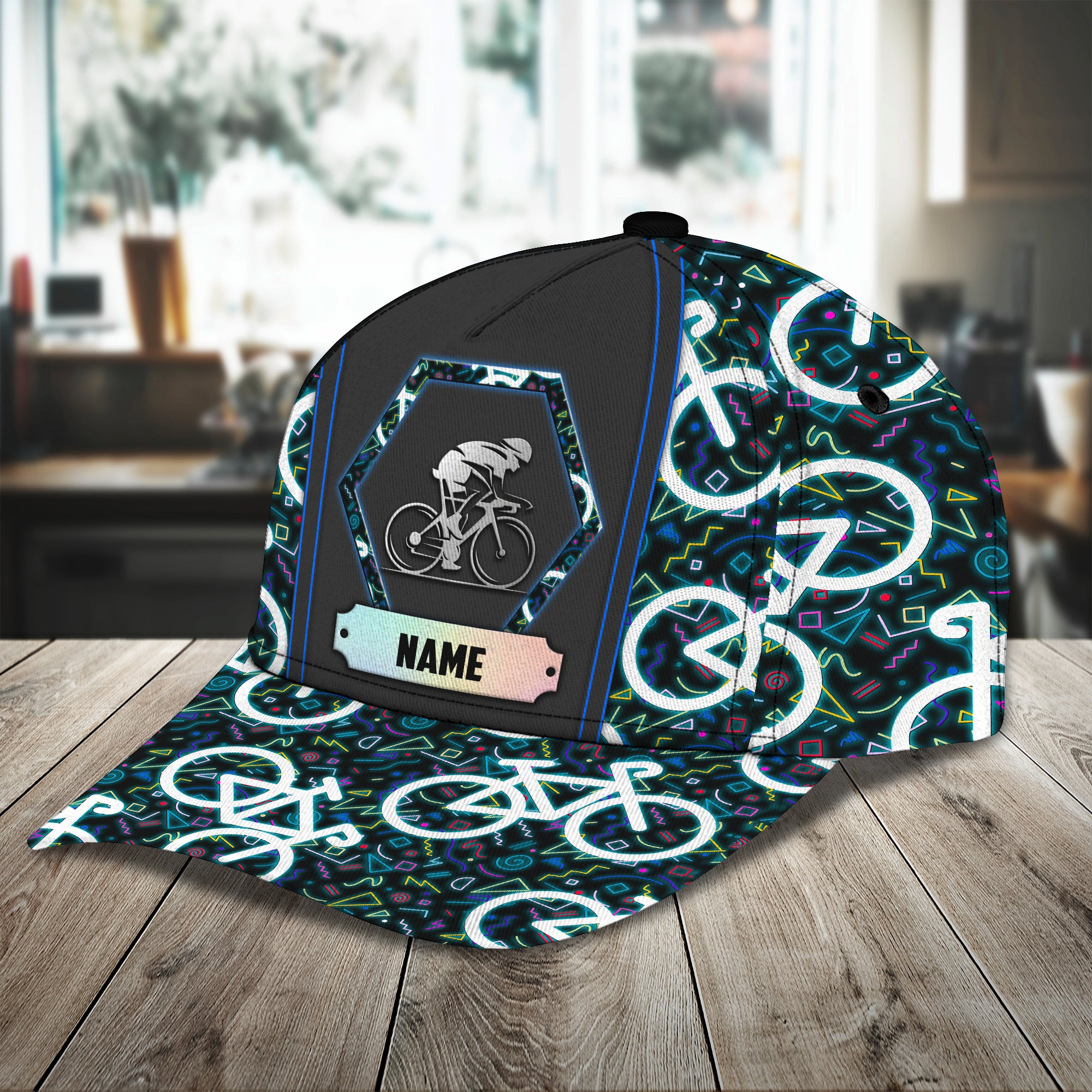 Cycling - Personalized Name Cap - Loop - Nt168 - Ct036