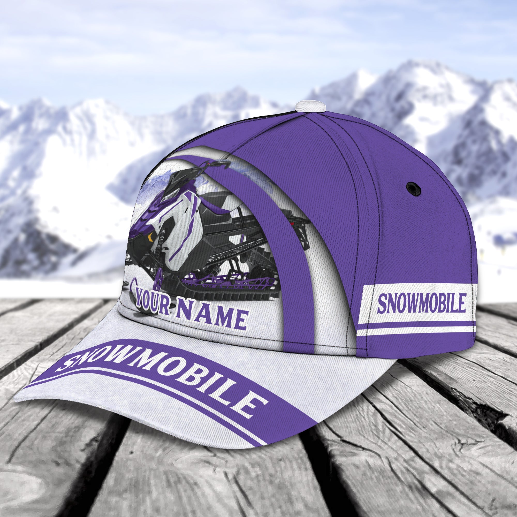 Switchback Snowmobile 144 - Personalized Name Cap 11  - CV98