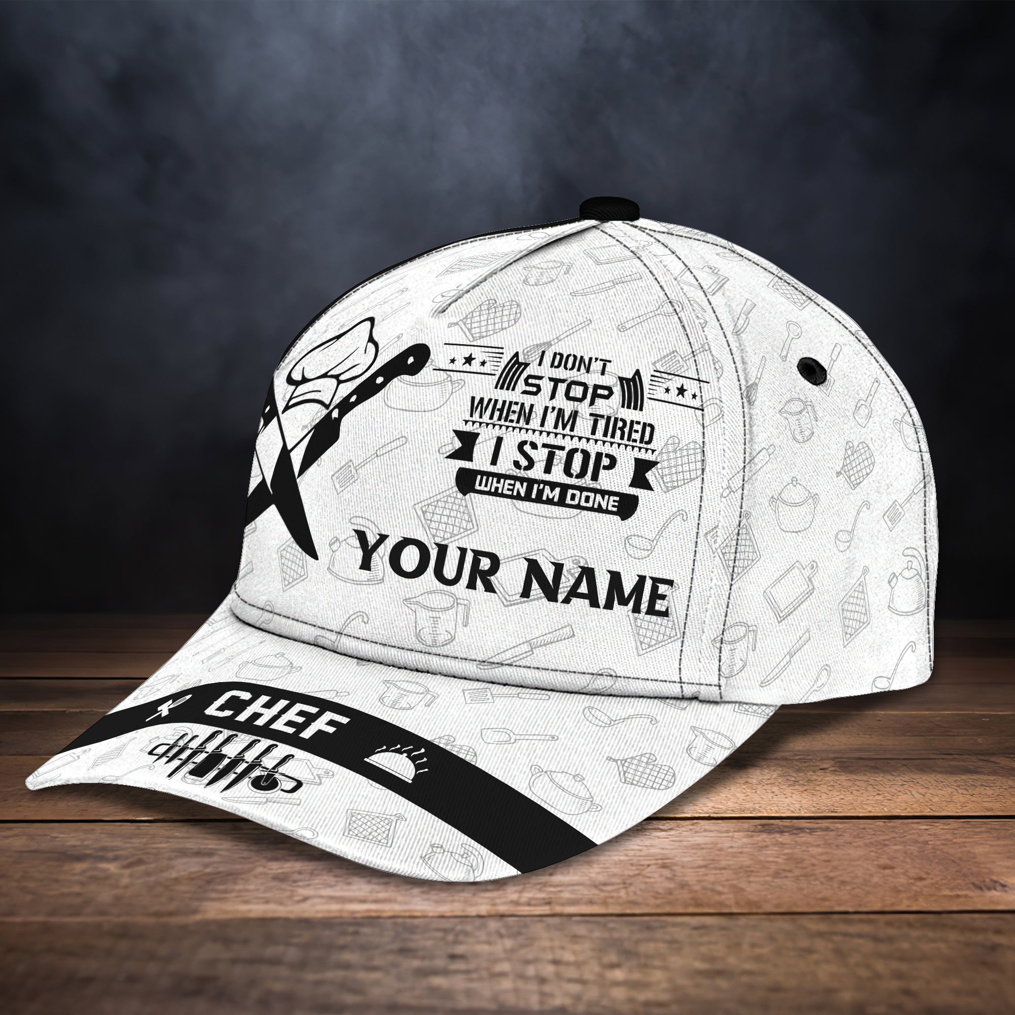 Chef - Personalized Name Cap 30 - TAD - Hkm