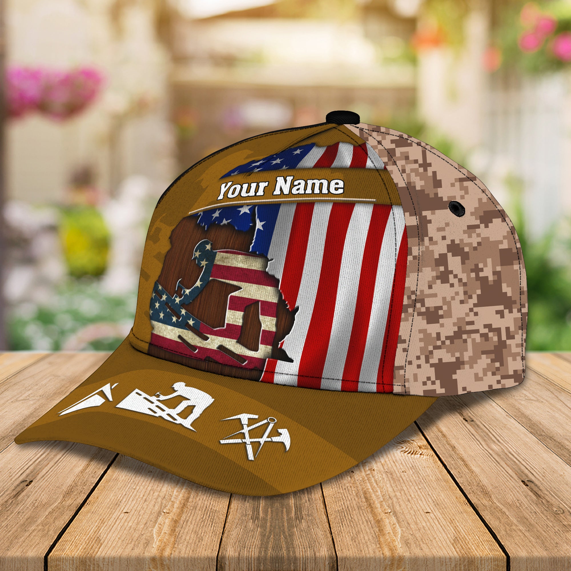 Roofer Hd98- Personalized Name Cap -Loop- Hd98 36