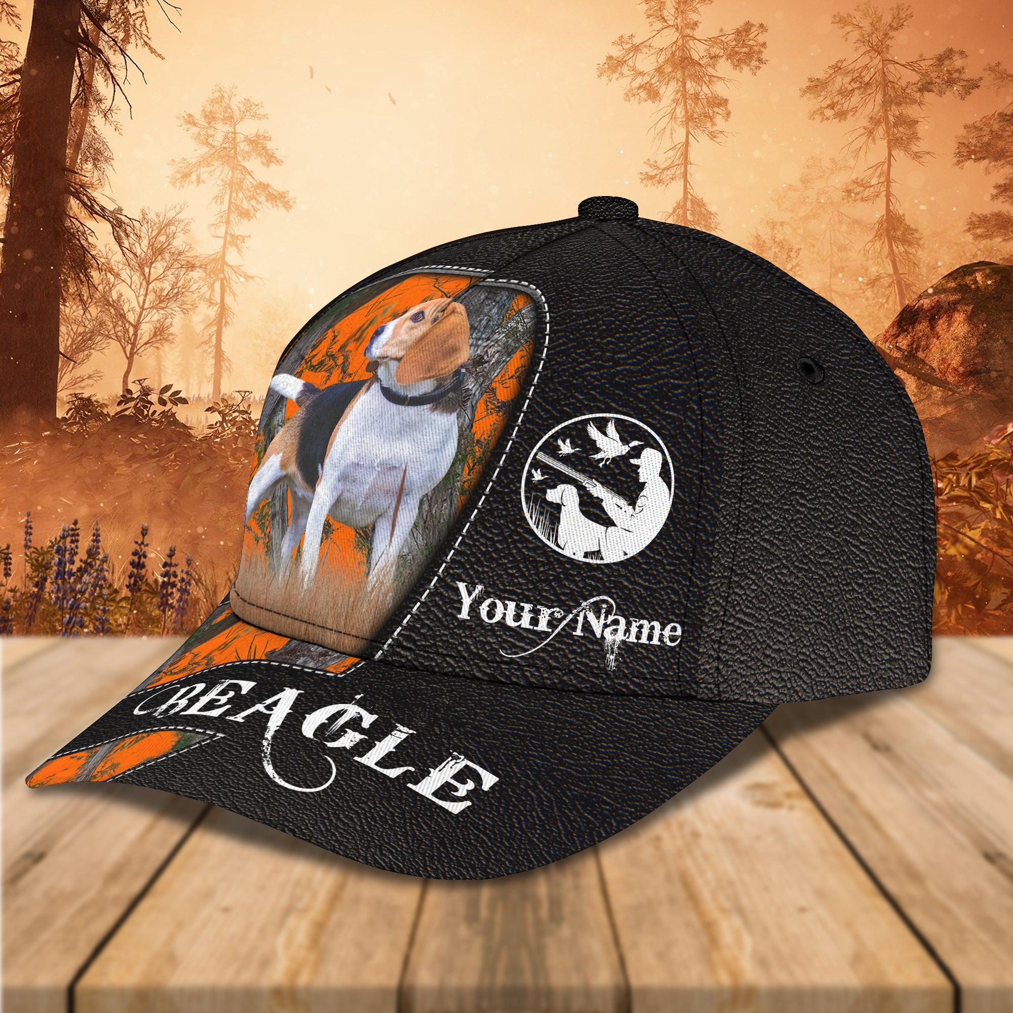 Love Beagle - Personalized Name Cap 03