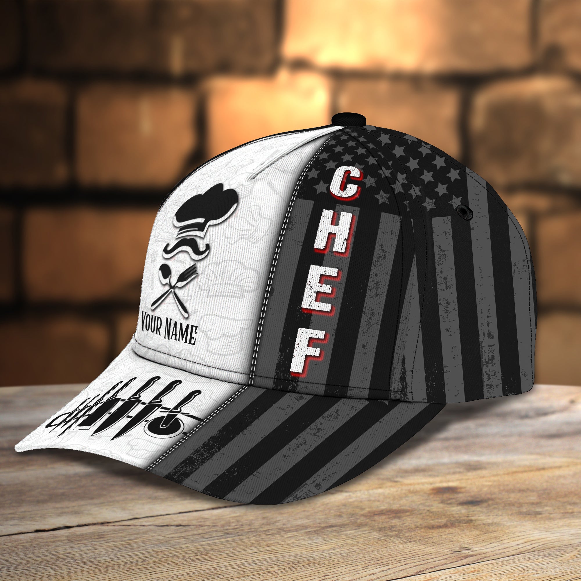 RINC98 - Personalized Name Cap - Chef08