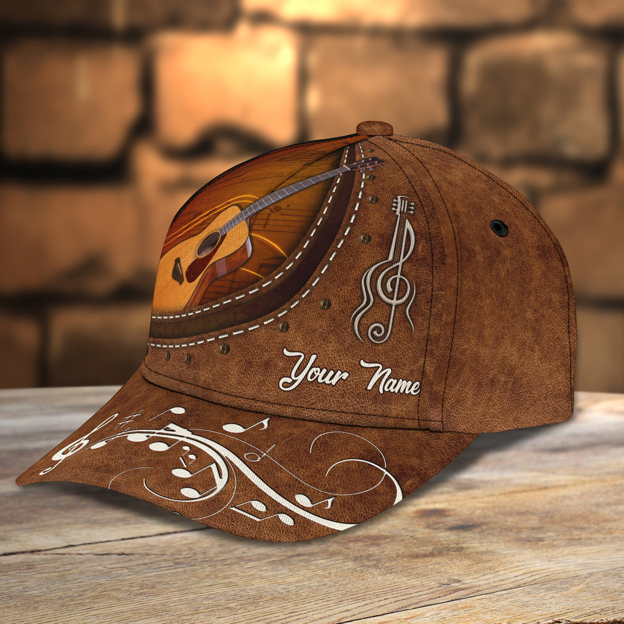 Guitar- Personalized Name Cap -TT99-1249 - HKM