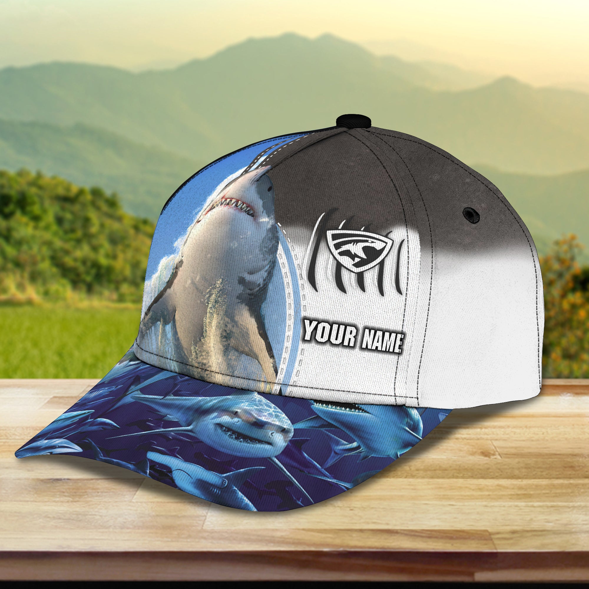 Shark 01 - Personalized Name Cap - H98