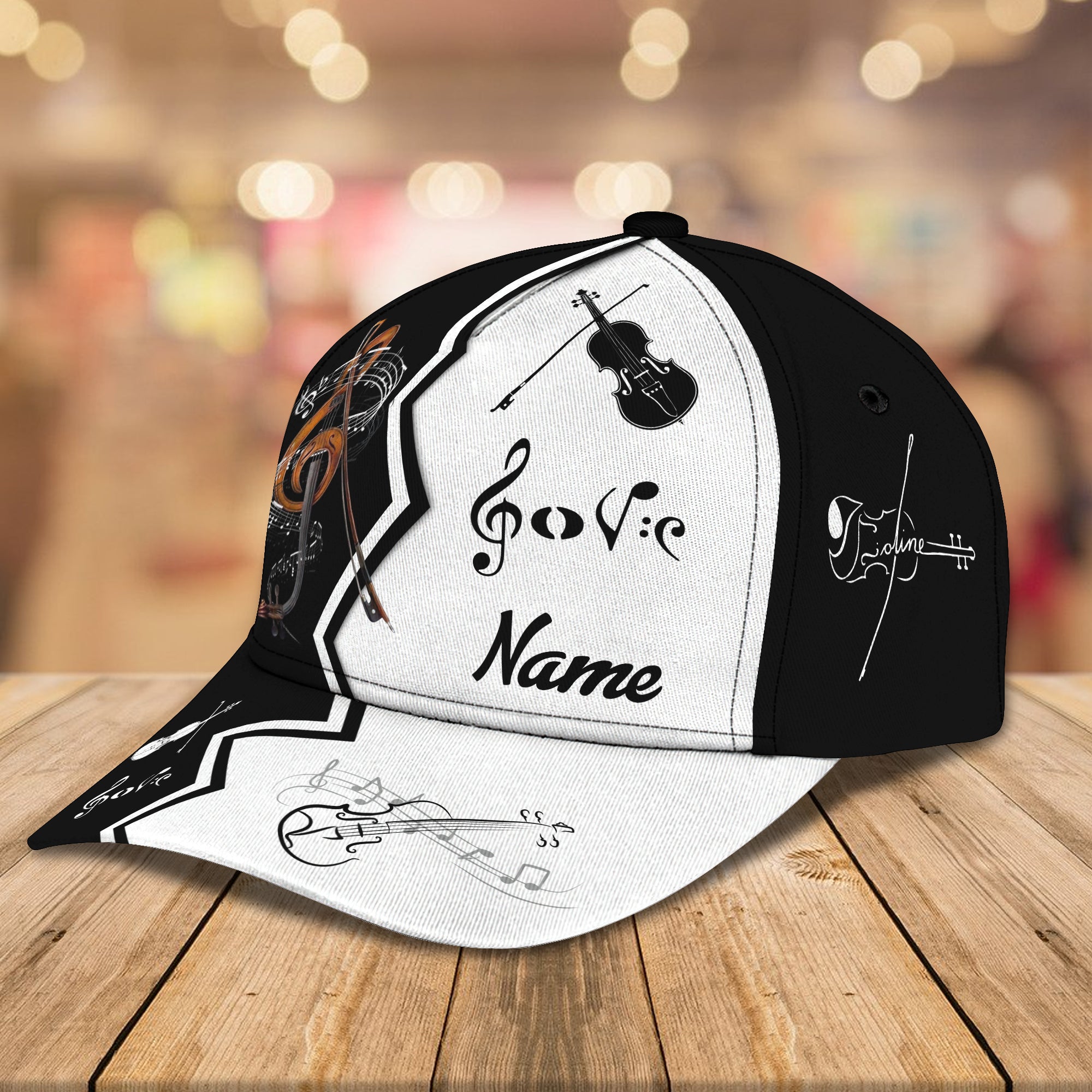 Violin - Personalized Name Cap - Loop - H9h3-408