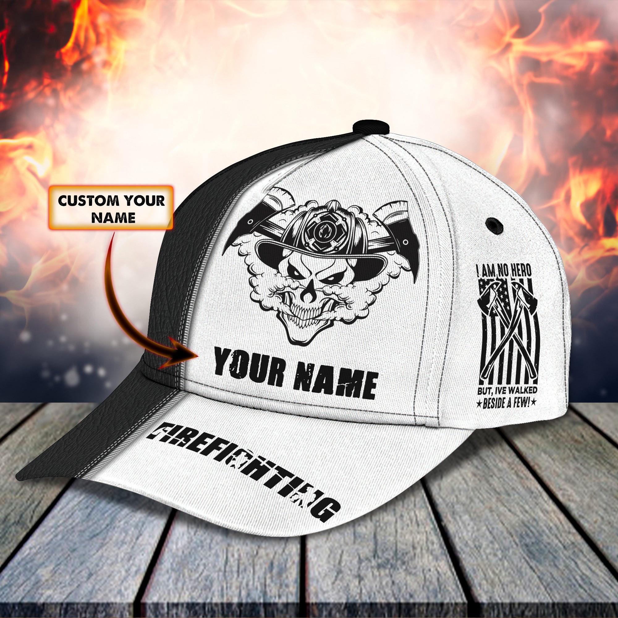 FIREFIGHTER1 - Personalized Name Cap - BY97