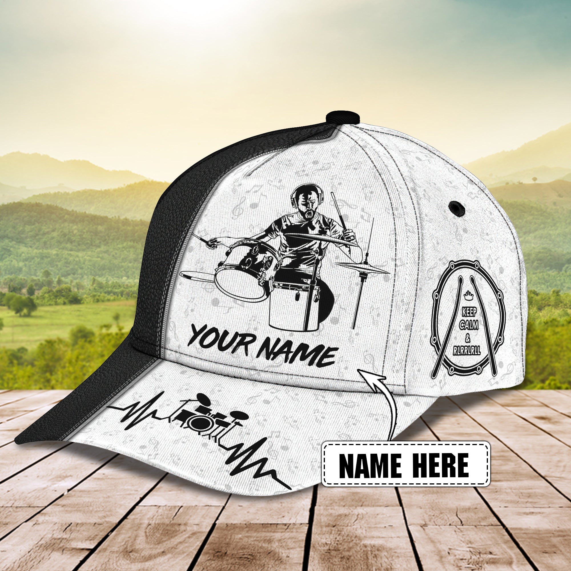 Drummer - Personalize Name Cap - TD97 01