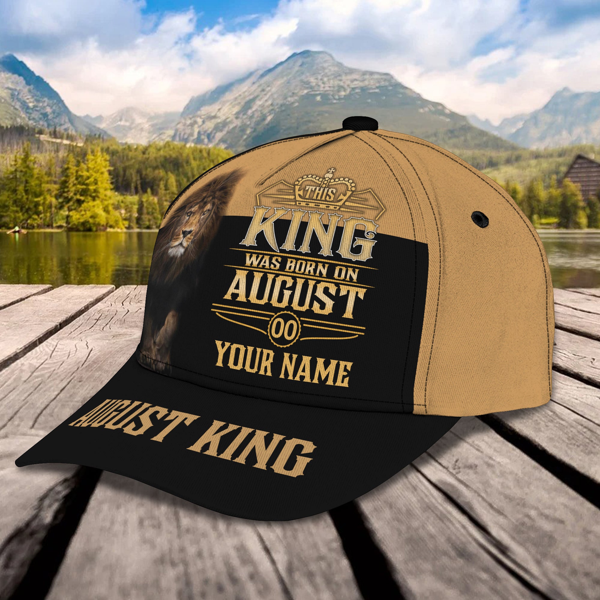 Kings Are Born In August - Personalized Name Cap - TD97 03