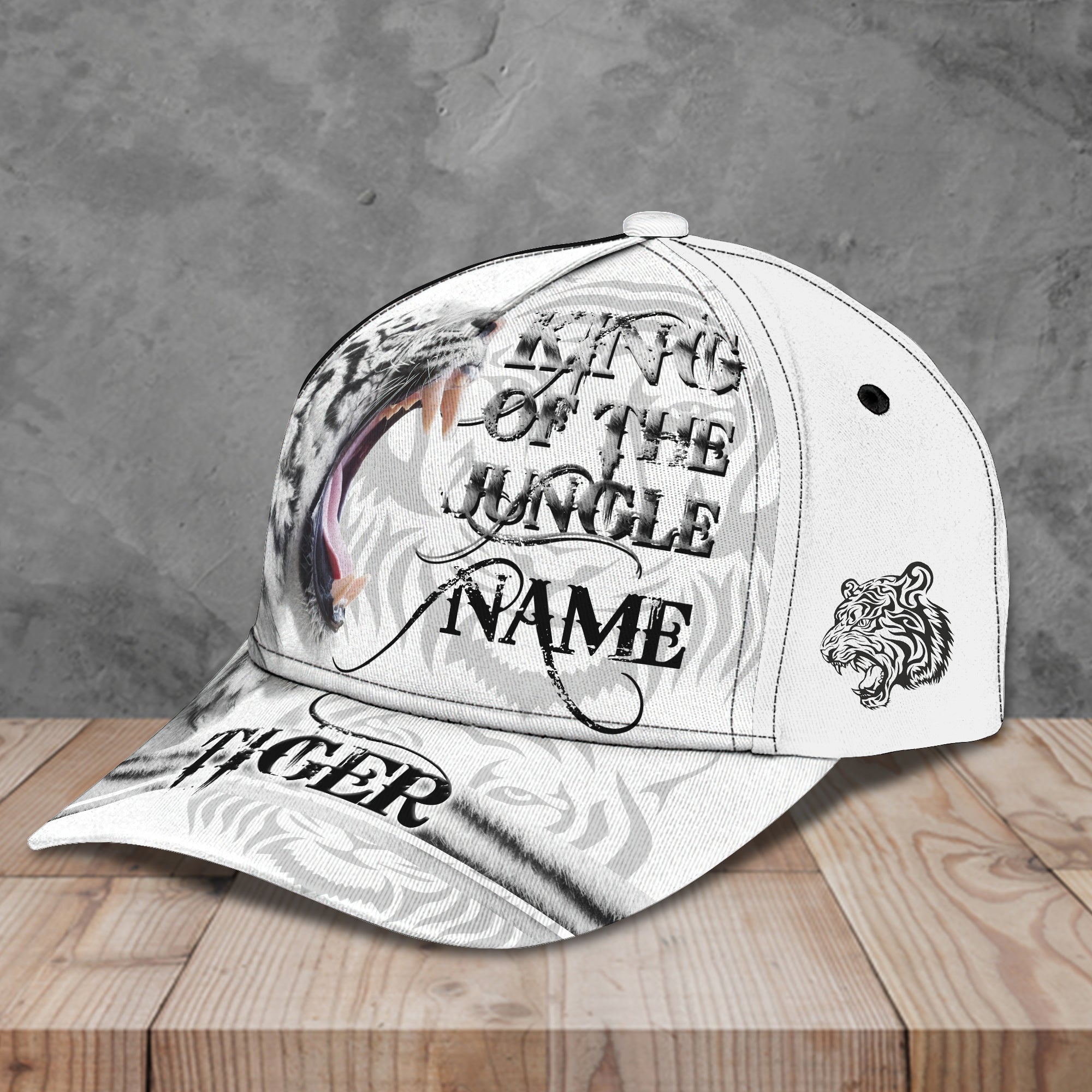 White Tiger 01 - Personalized Name Cap - Pth98